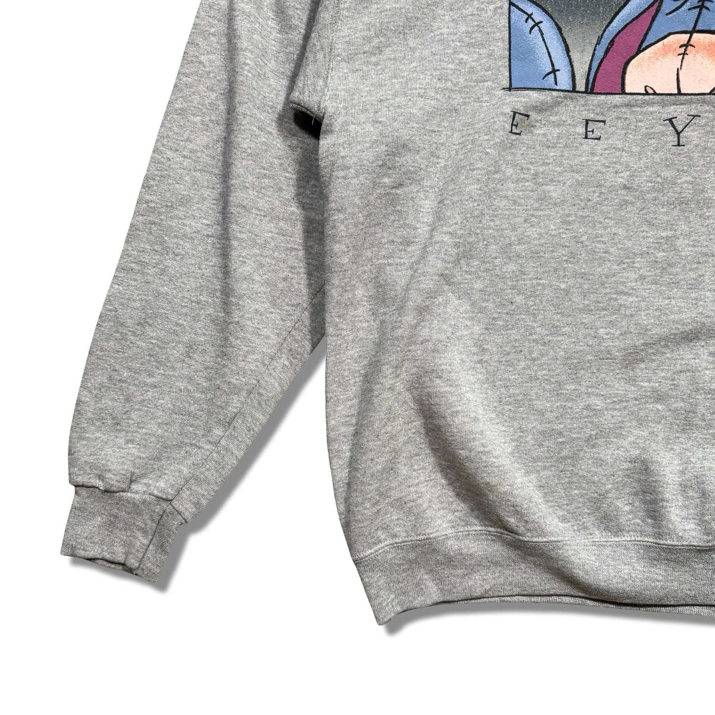 1990s Eeyore Gray Printed Crewneck Sweater