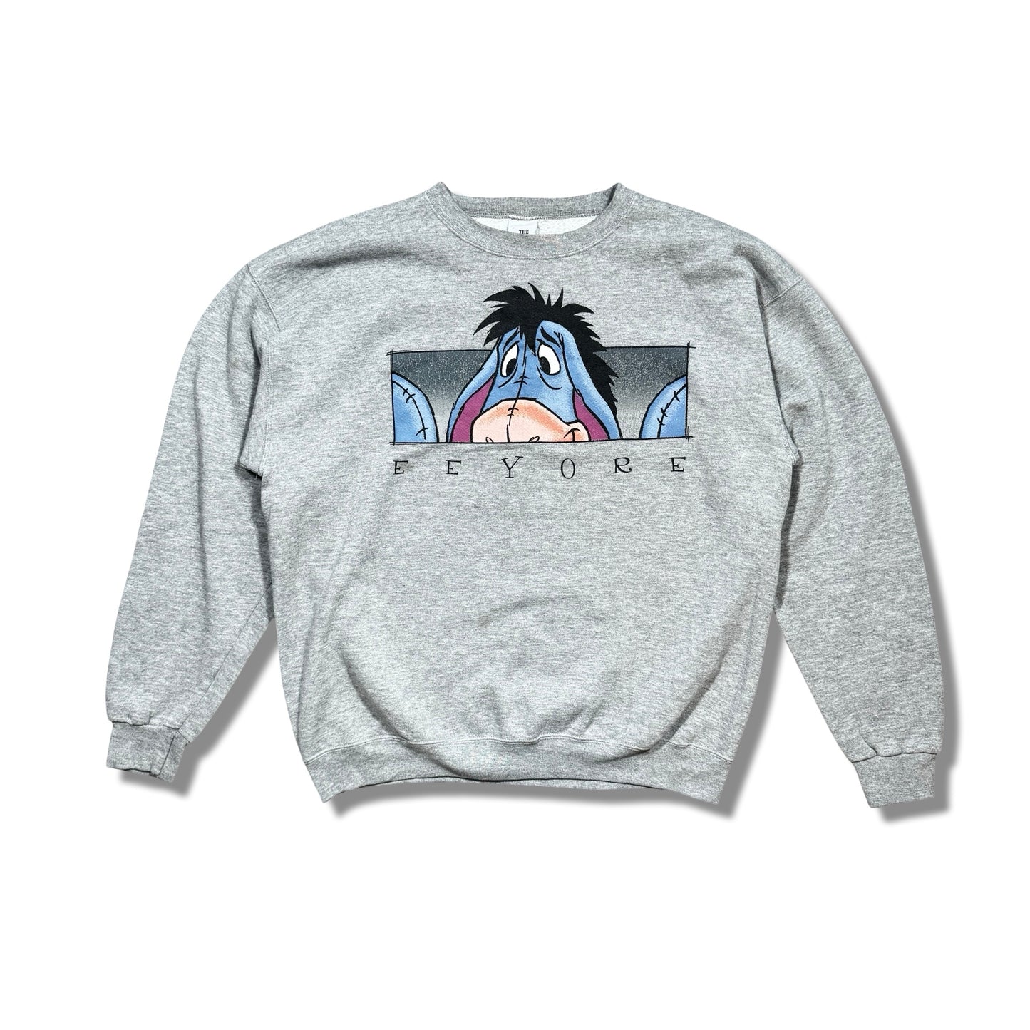 1990s Eeyore Gray Printed Crewneck Sweater