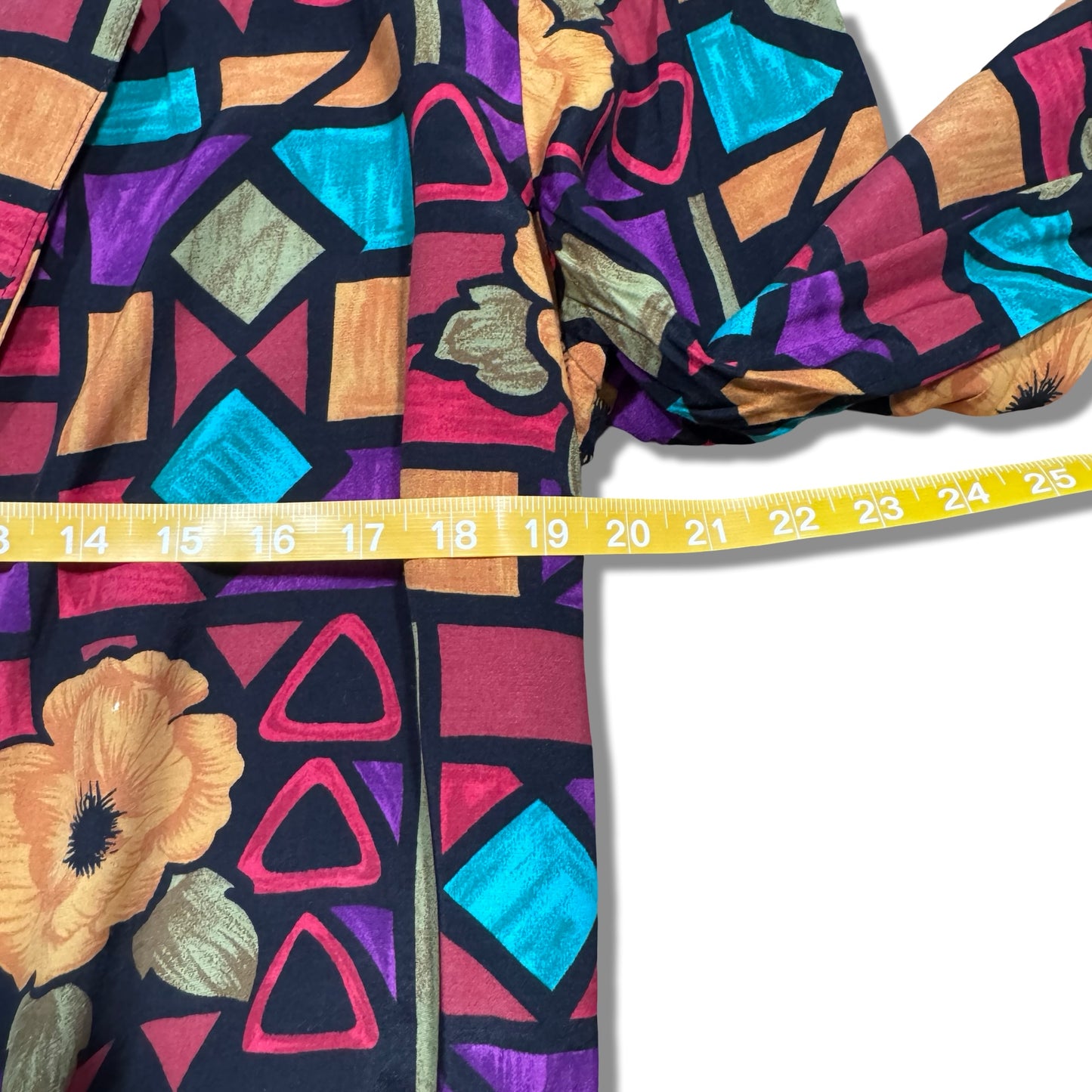 Vintage Lindsay Gee Rayon Stained Glass Blazer