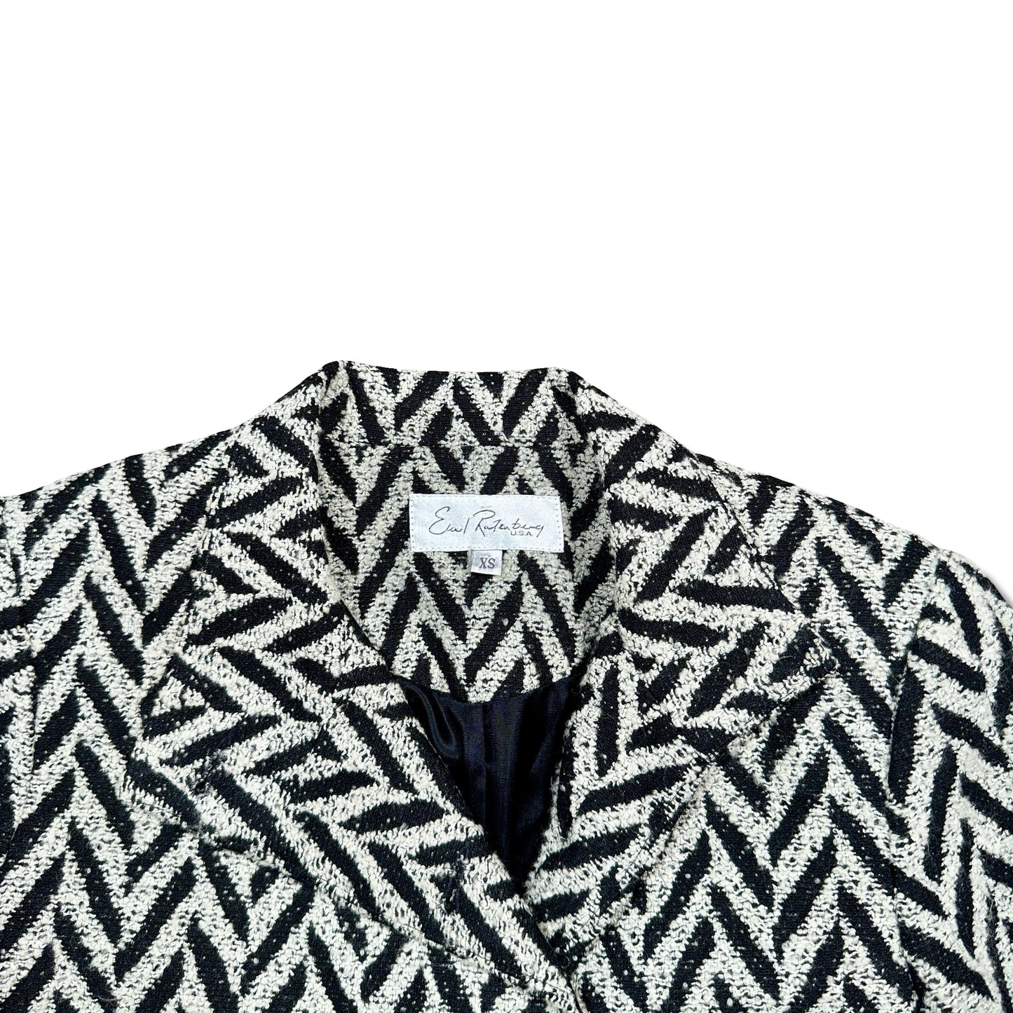 Vintage Earl Rutenberg Black & White Tweed Jacket