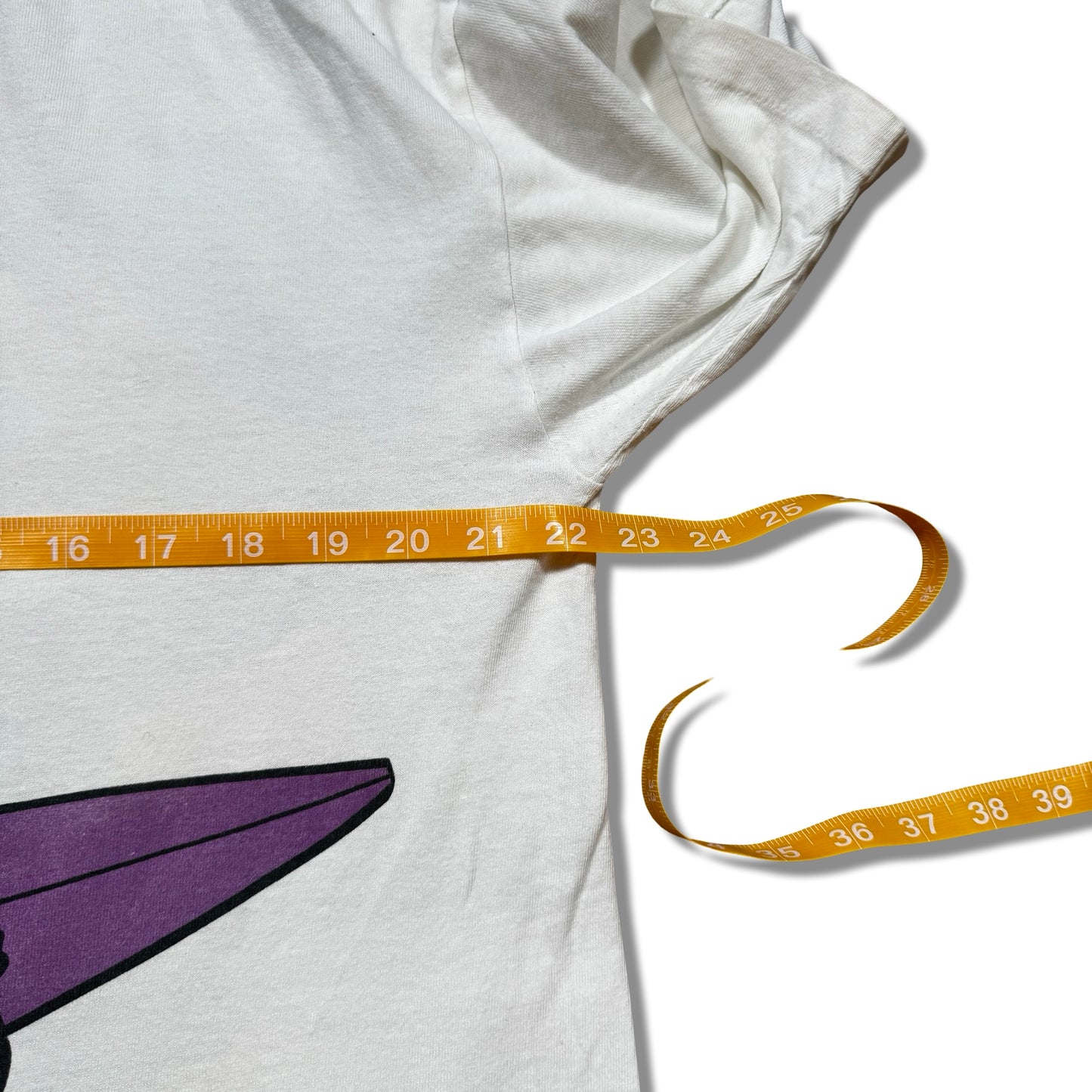 1990s Bugs Bunny & Daffy Duck Surf White Graphic T-Shirt