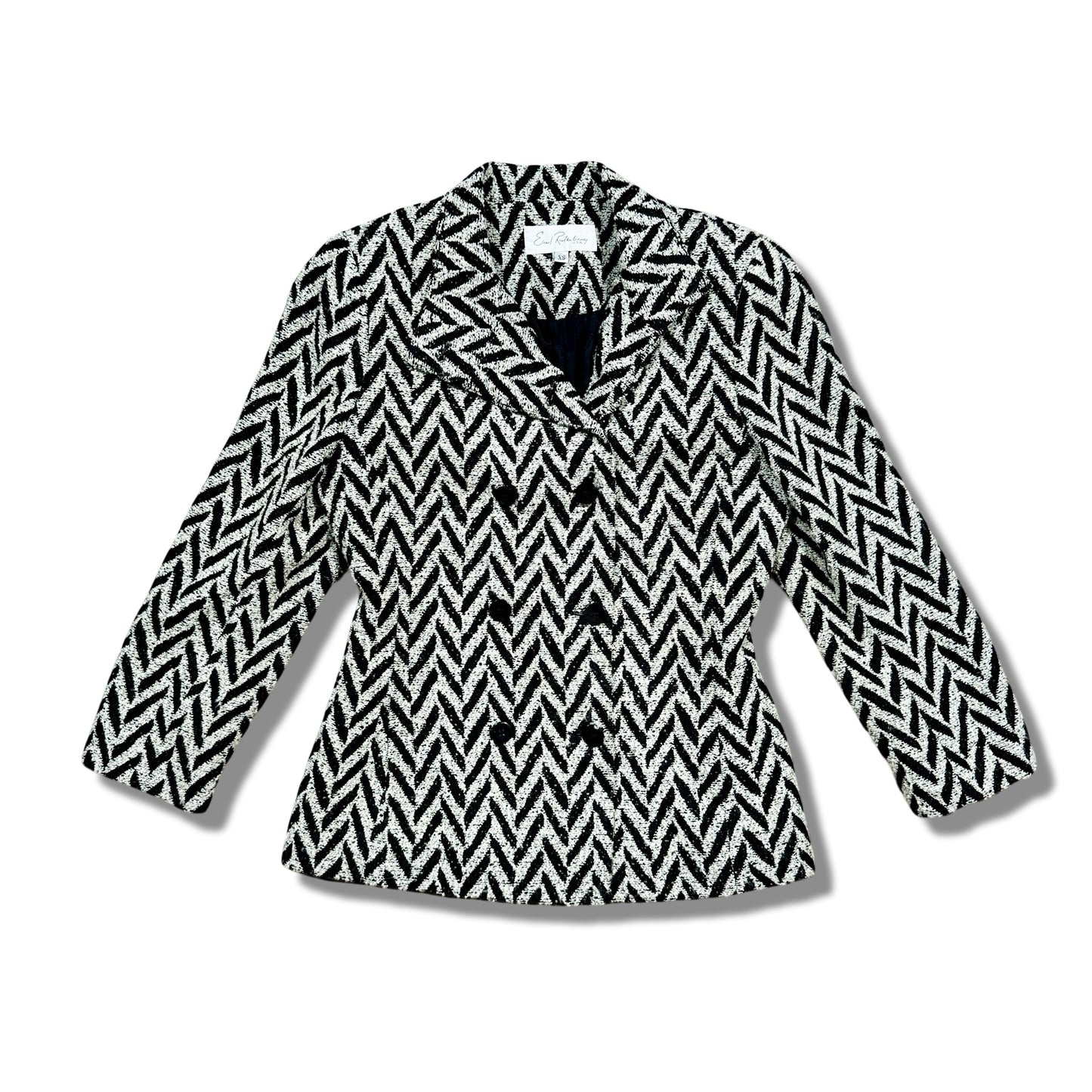 Vintage Earl Rutenberg Black & White Tweed Jacket