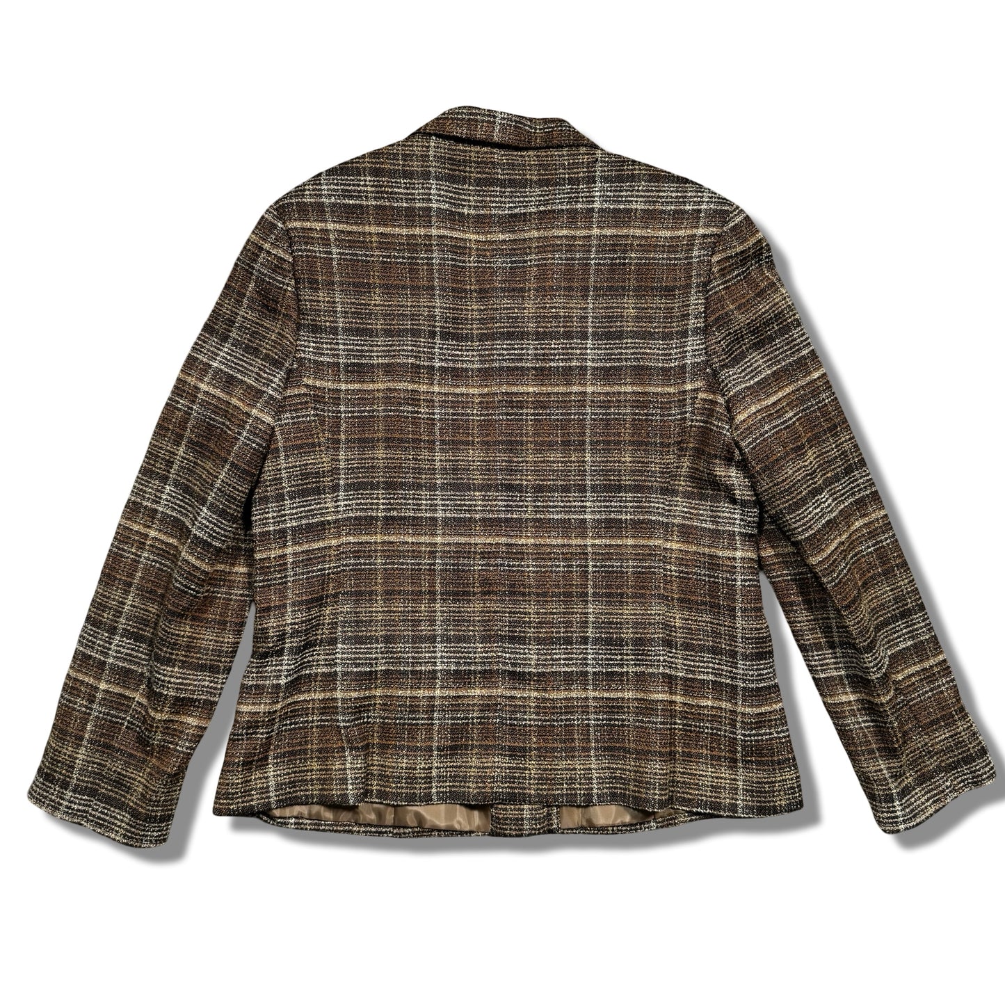 Vintage Sag Harbor Autumn Check Blazer