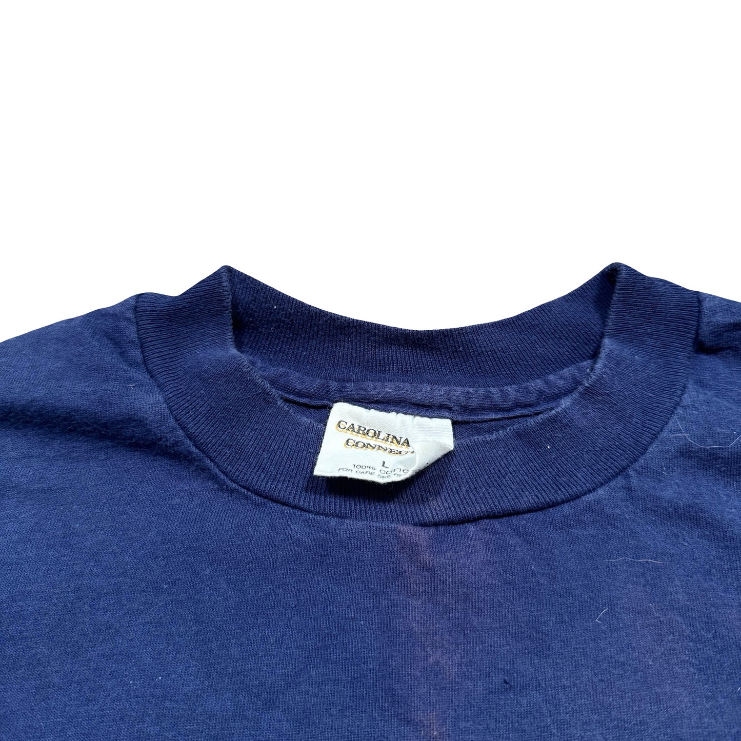 1990s Mickey Mouse Navy Double-Sleeve Graphic T-Shirt