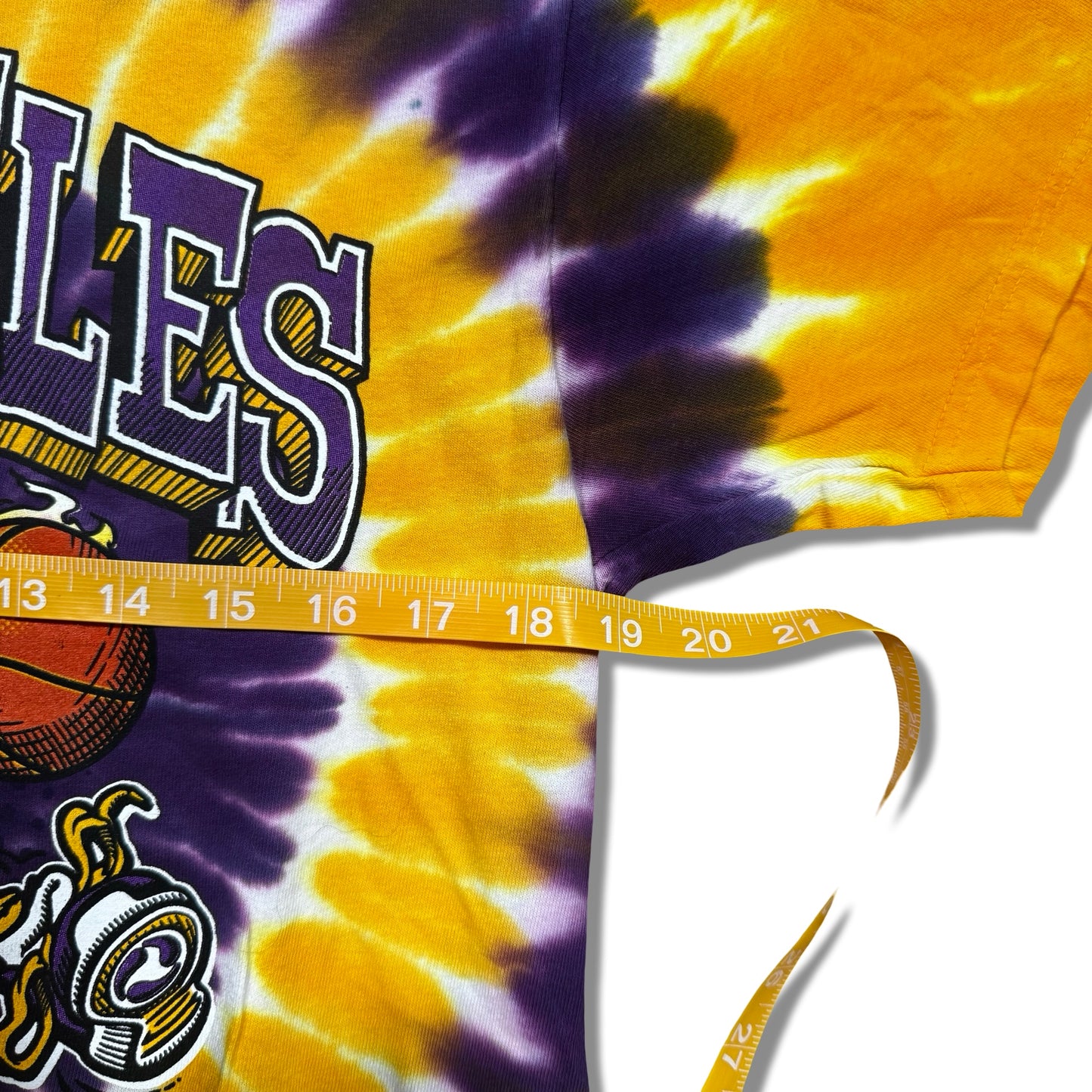 2000s Liquid Blue Los Angeles Lakers Tie-Dye Graphic T-Shirt