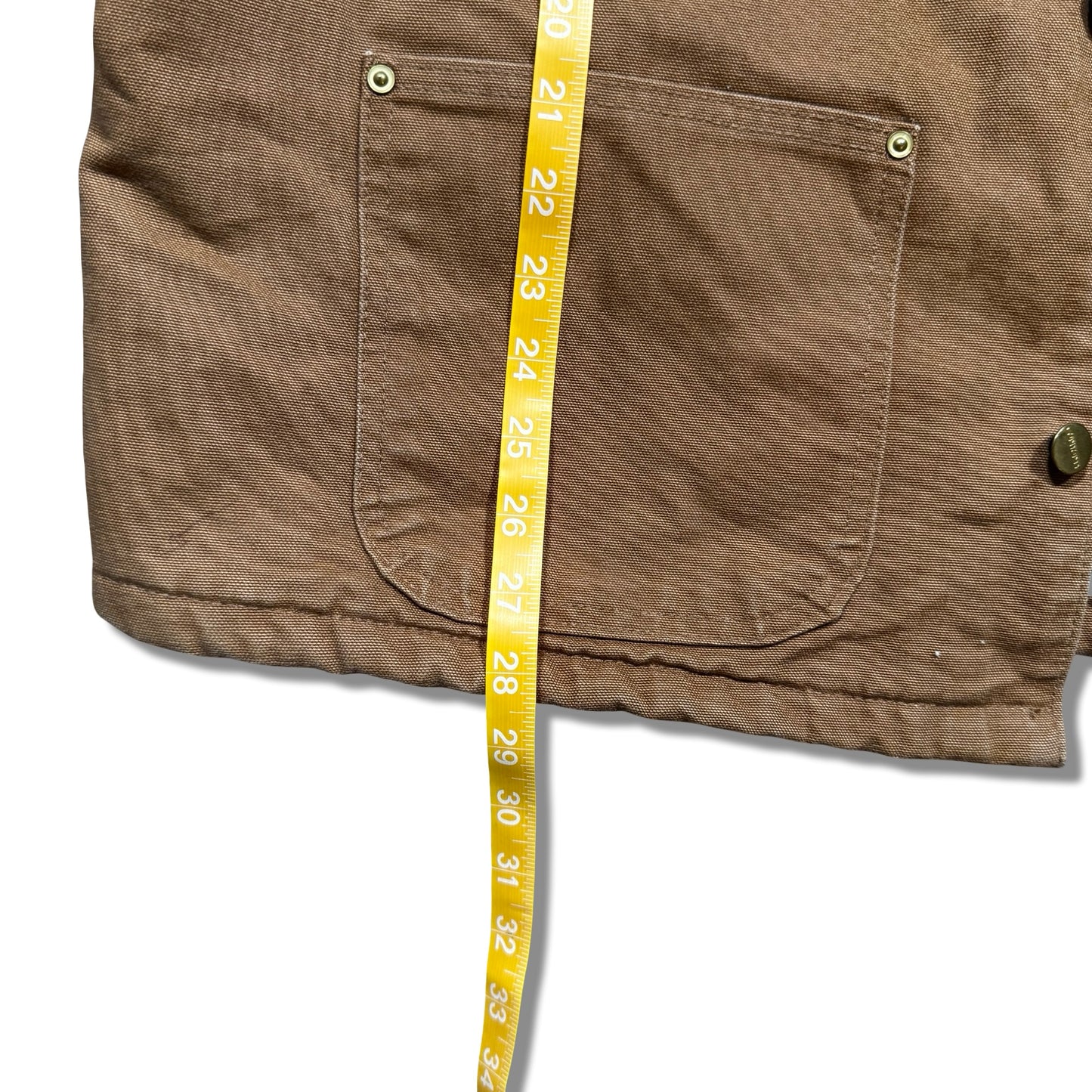 Vintage Carhartt Brown Duck Fleece-Lined Work Jacket