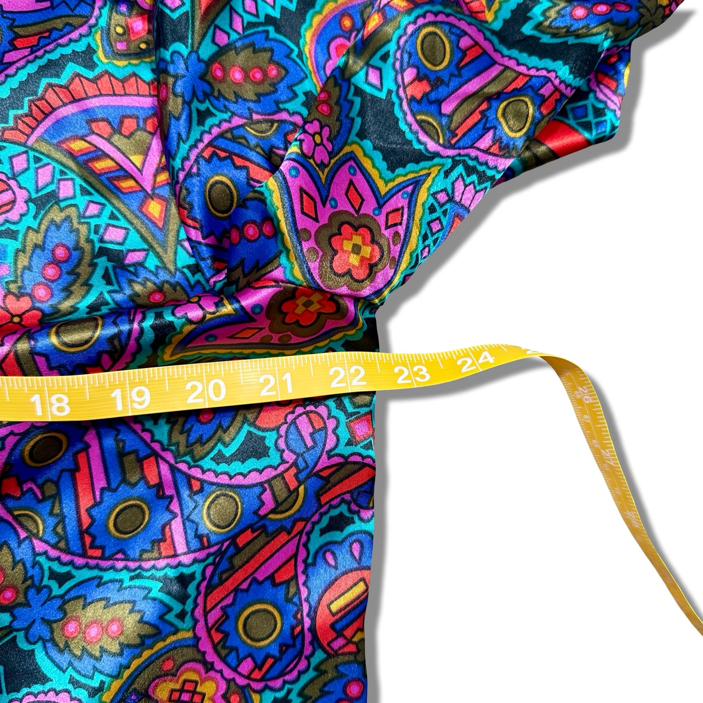 Vintage Psychedelic Paisley Silk Blouse