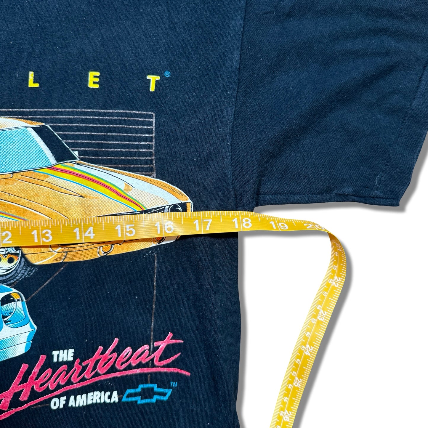 1990s Chevrolet Camaro “Heartbeat of America” Black Graphic T-Shirt