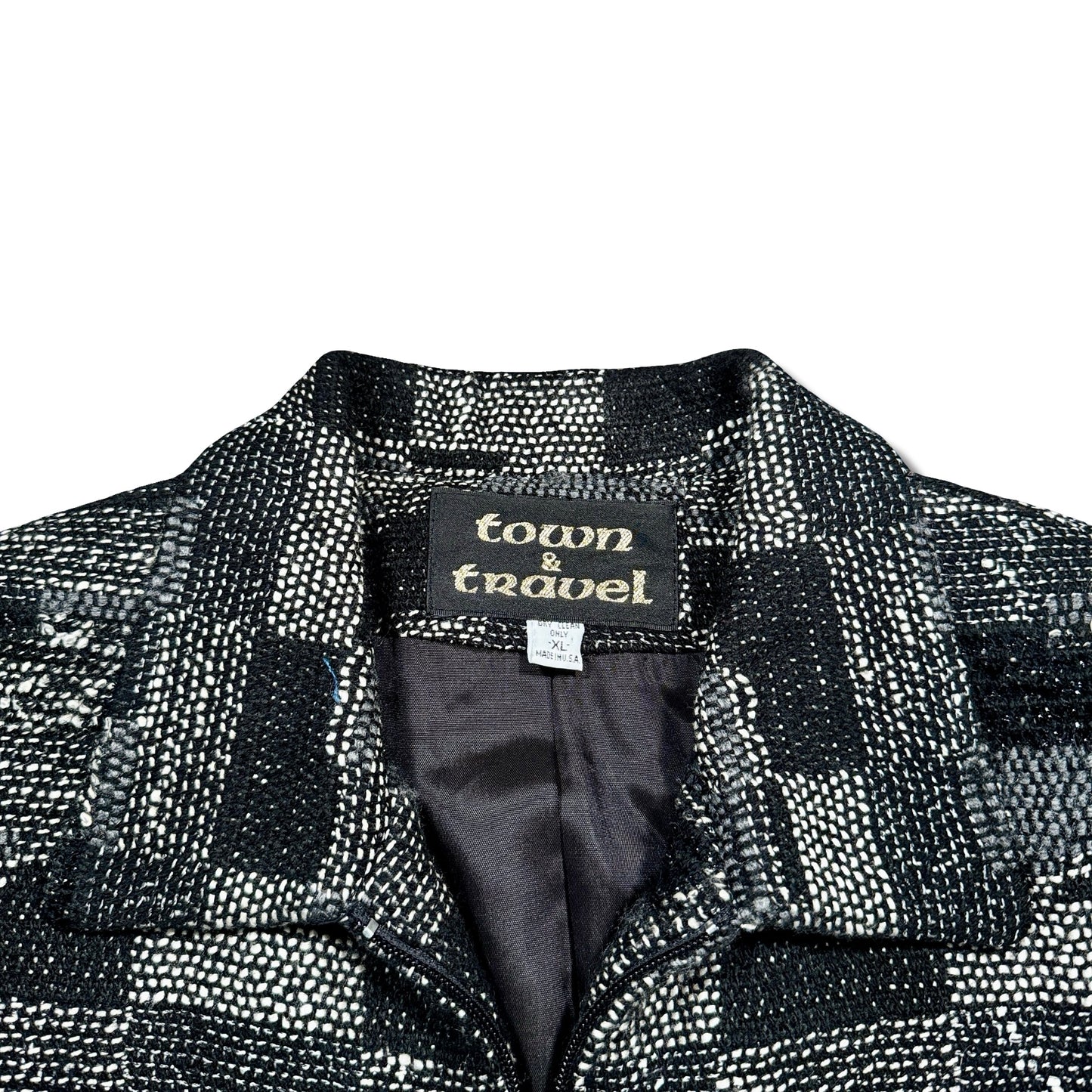 Vintage Town & Travel Tweed Jacket – Zipper Front