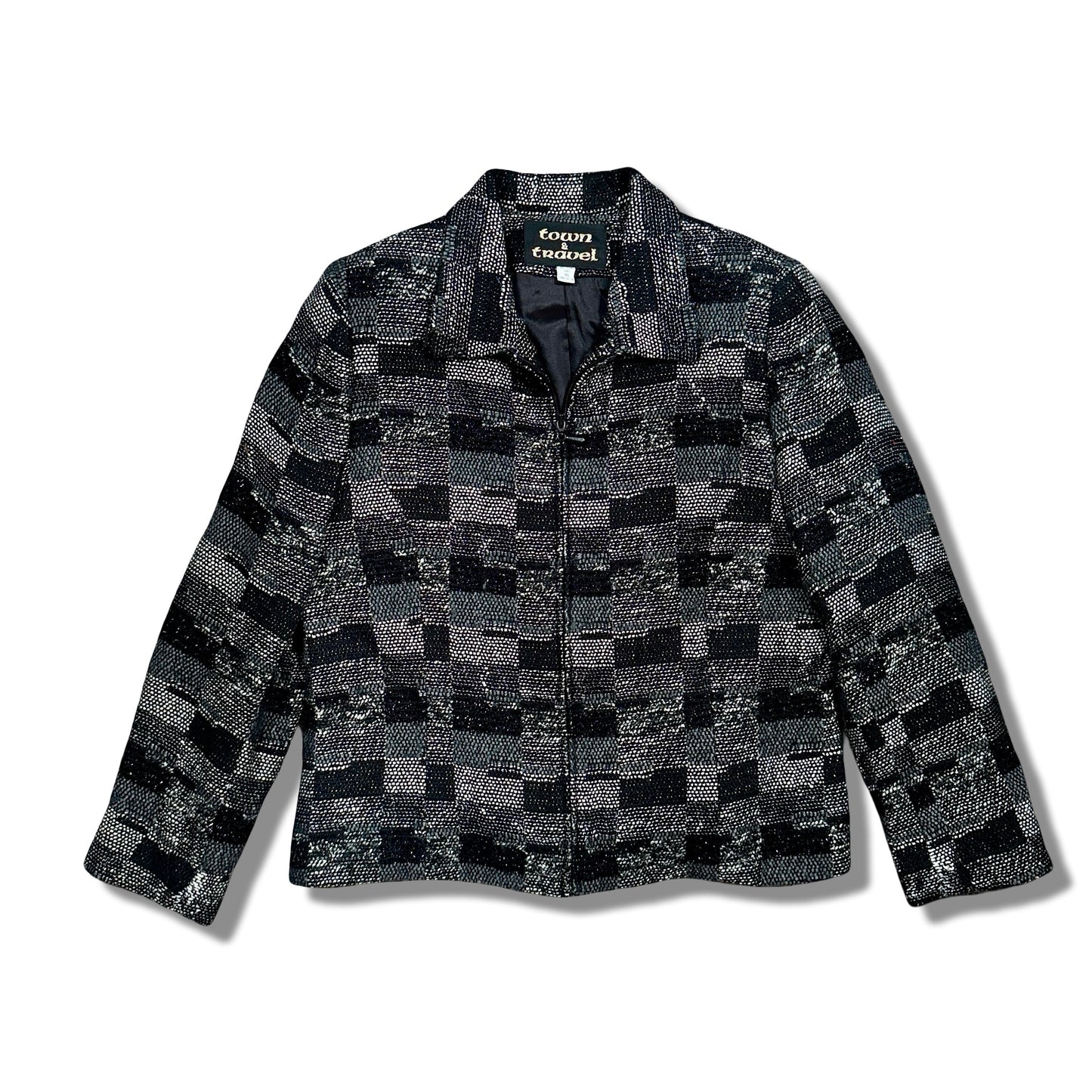 Vintage Town & Travel Tweed Jacket – Zipper Front