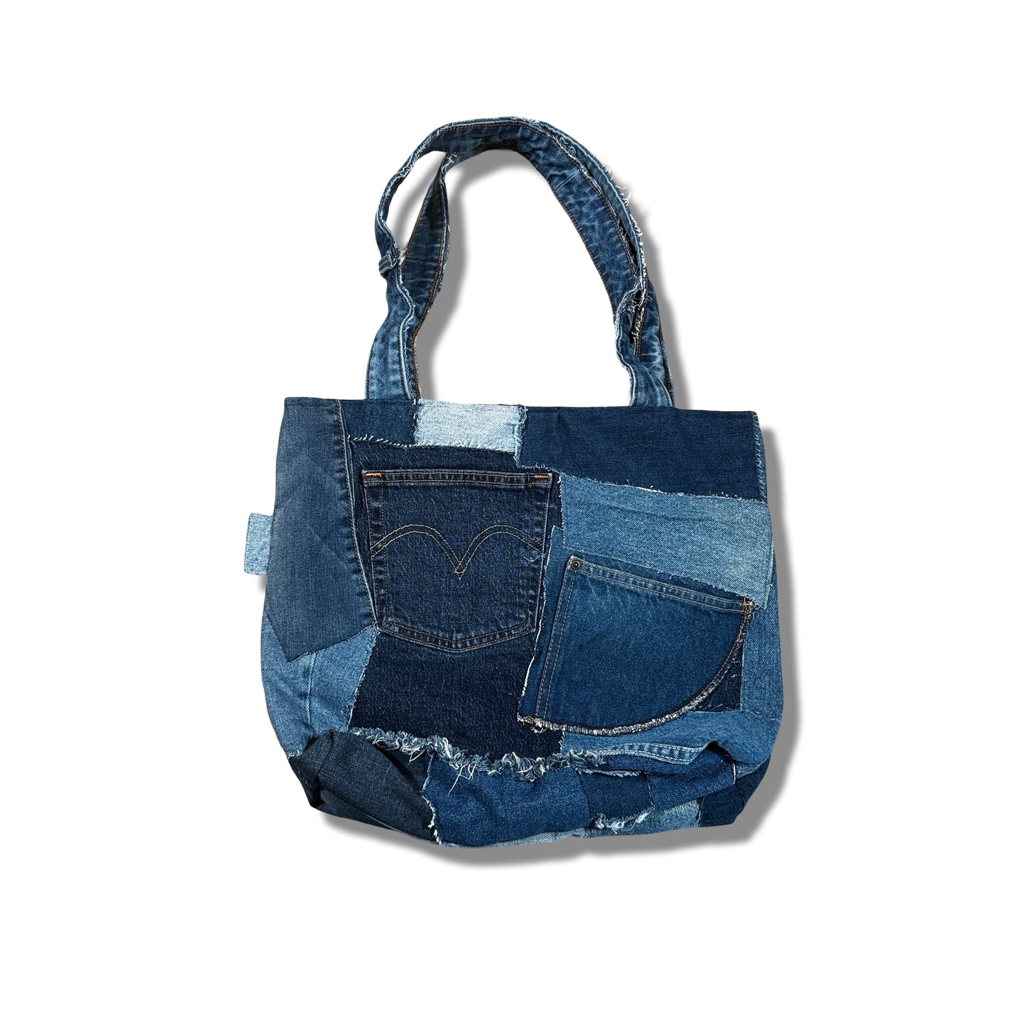 Made-to-Order Denim Scrap Tote Bag