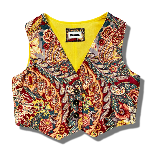 Boxy Floral Vest