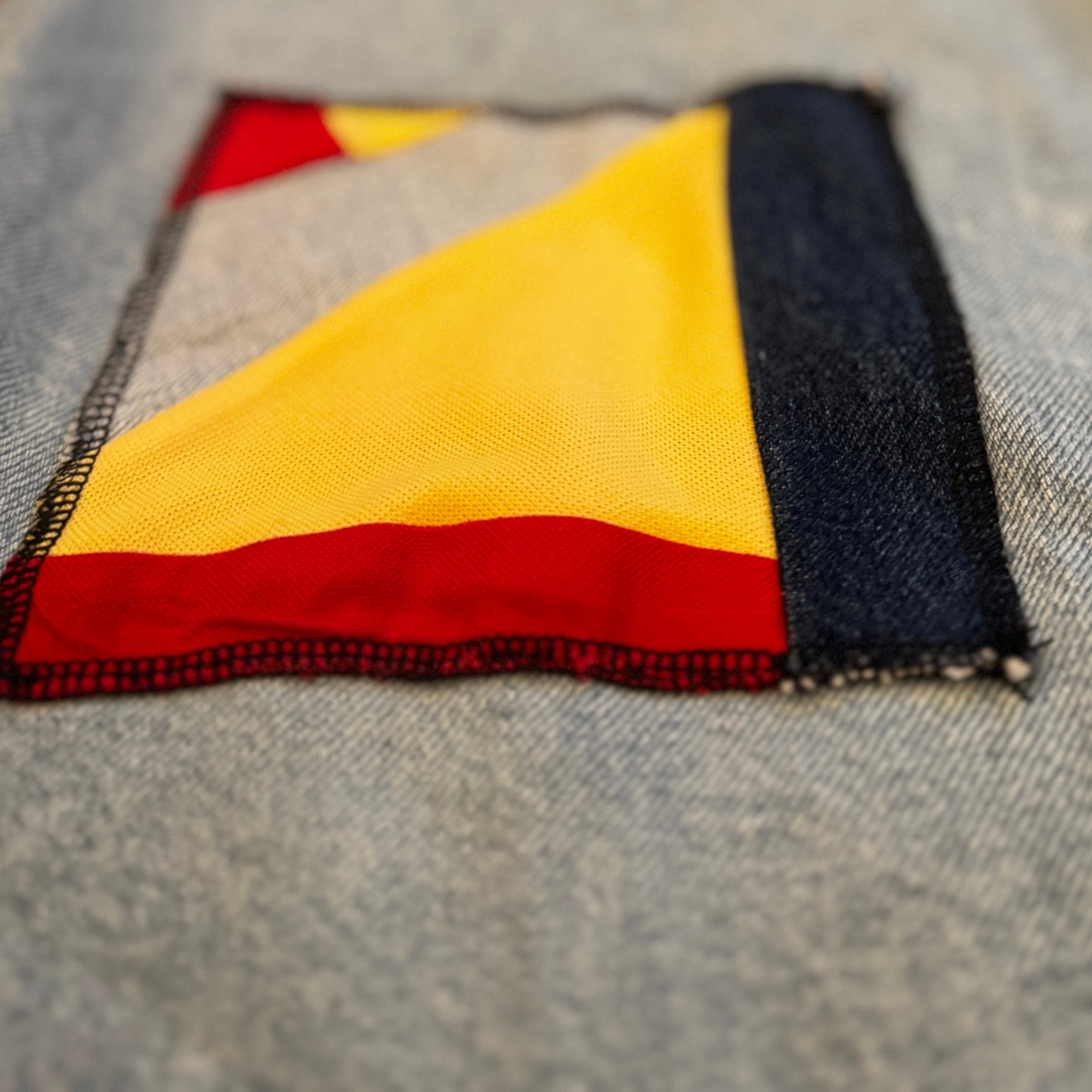 Upcycled Patched Denim Jeans