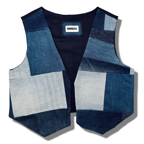 Boxy Denim Vest