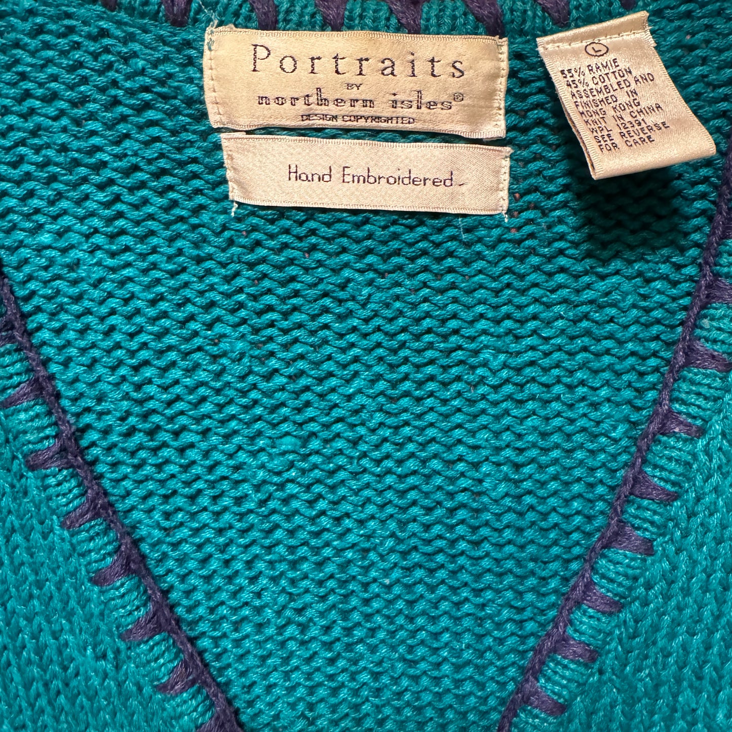 Northern Isles Teal Knit Vest