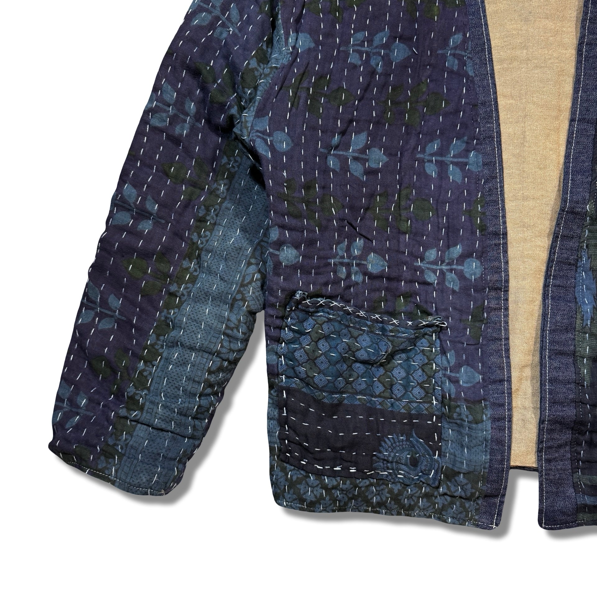 Indigo-dyed Wrap Jacket 01
