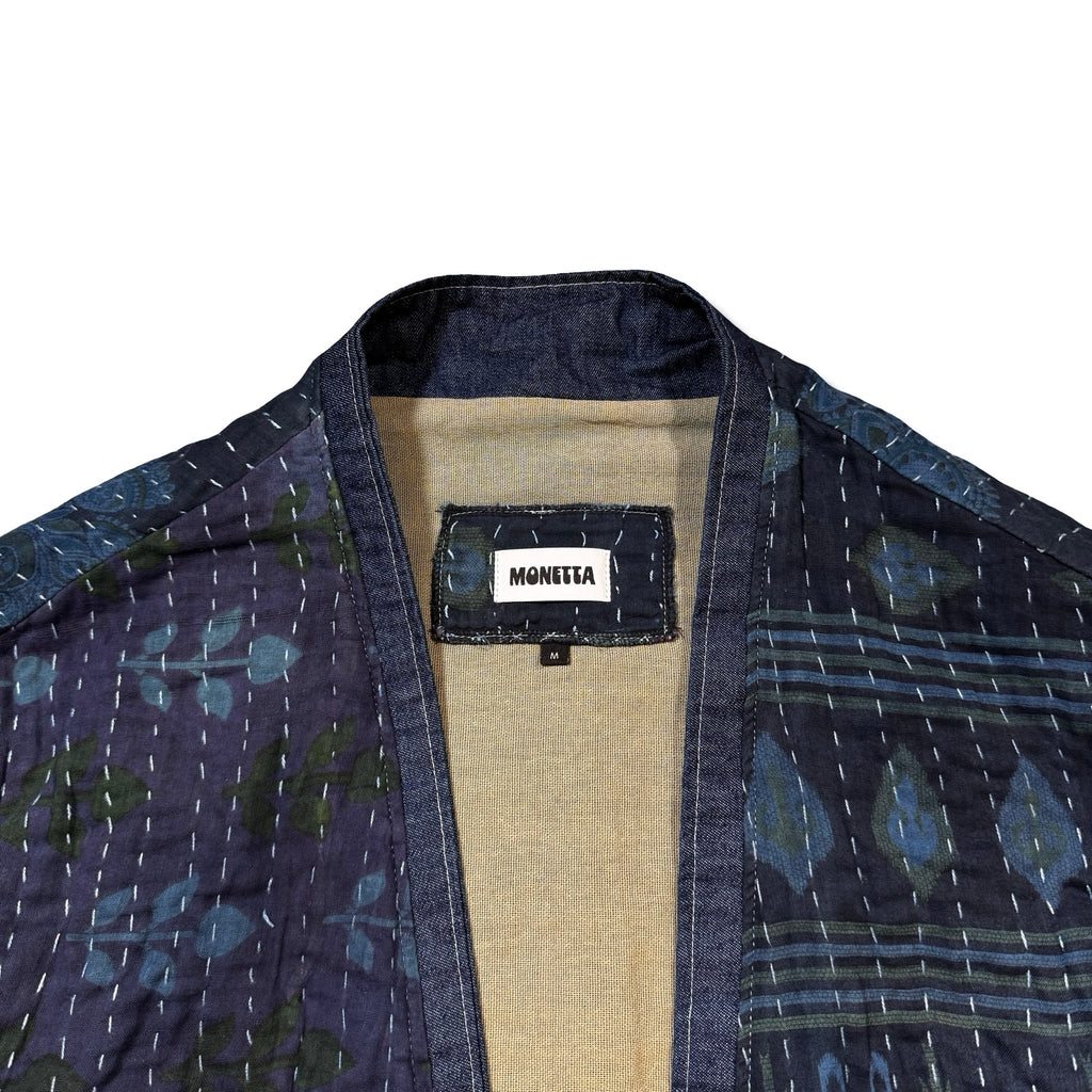 Indigo-dyed Wrap Jacket 01