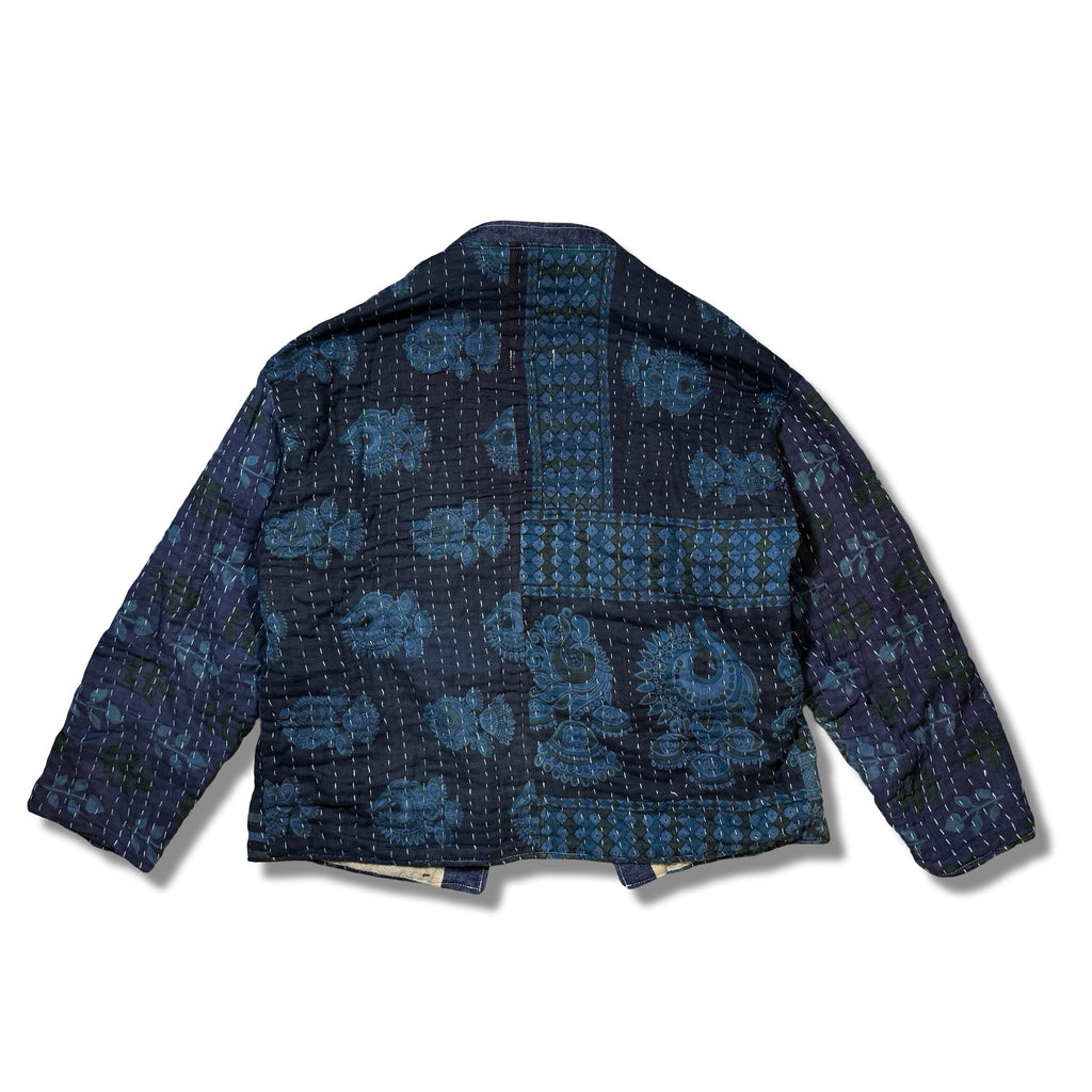 Indigo-dyed Wrap Jacket 01