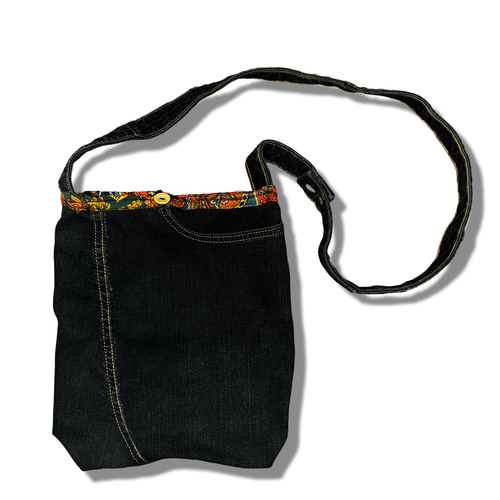 Reversible Boho Crossbody Bag