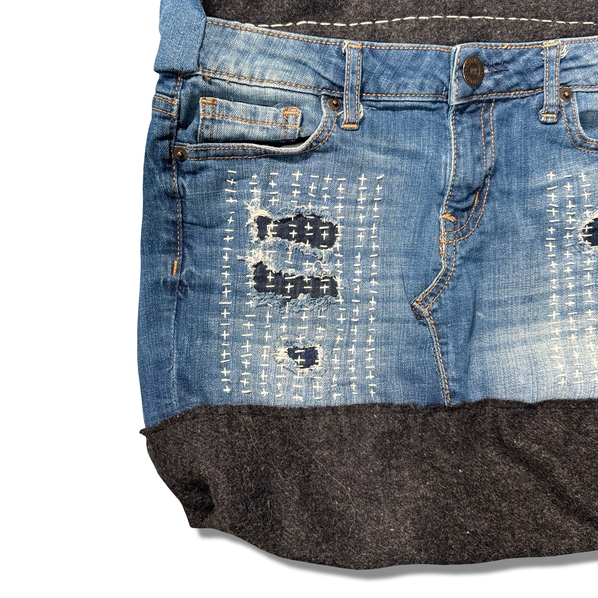 Sashiko Denim Messenger Bag 03