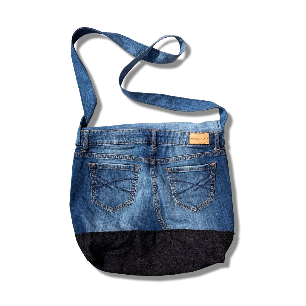 Sashiko Denim Messenger Bag 03