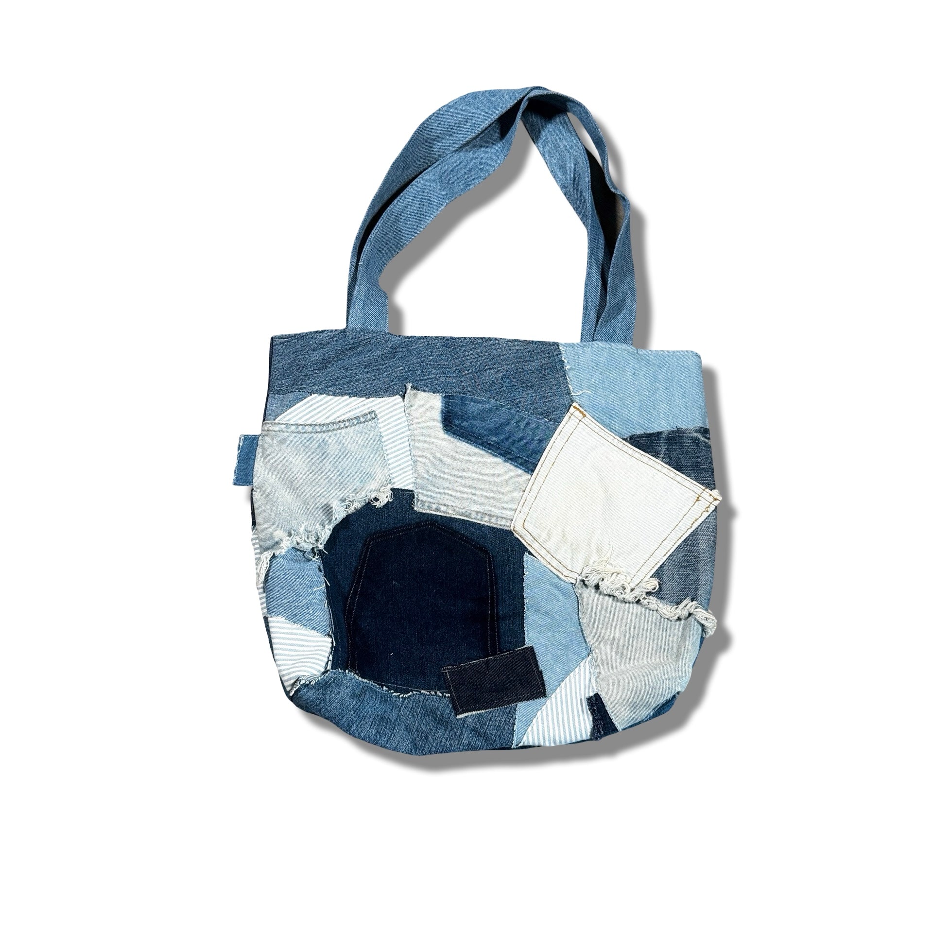 Made-to-Order Denim Scrap Tote Bag