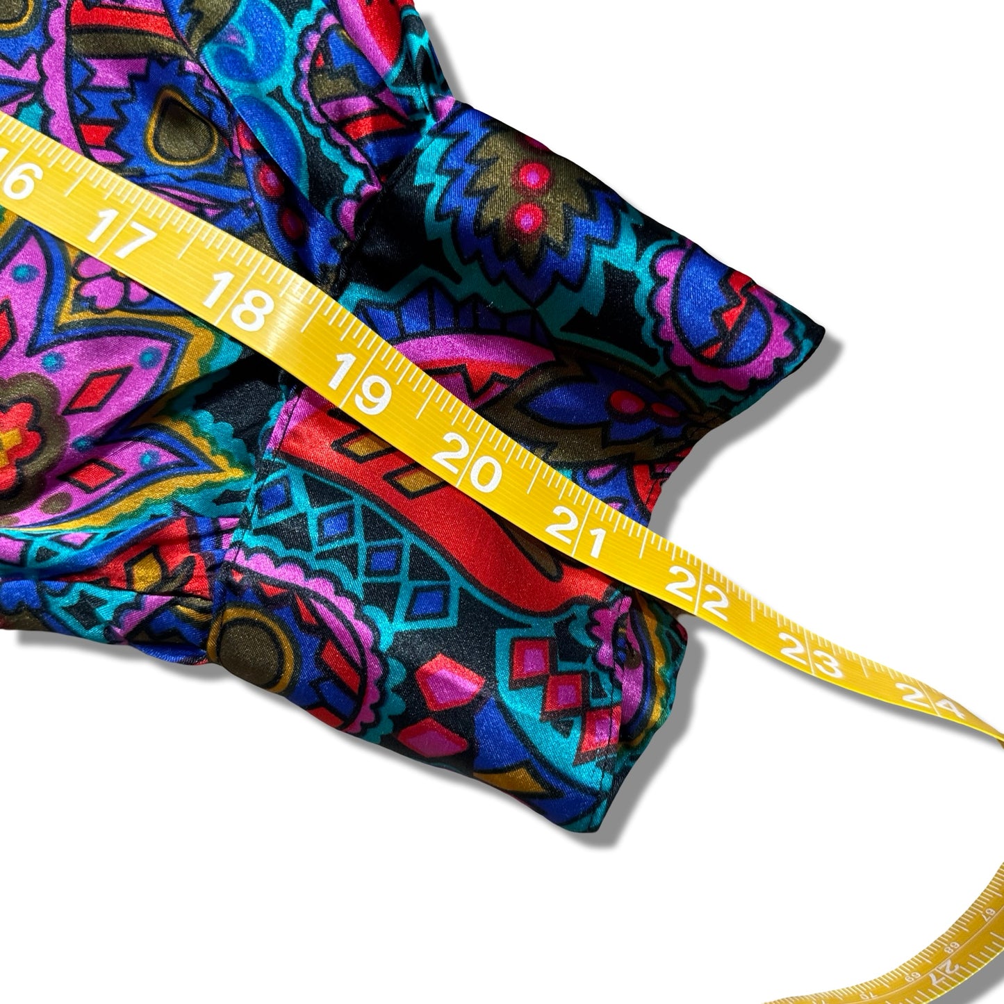Vintage Psychedelic Paisley Silk Blouse