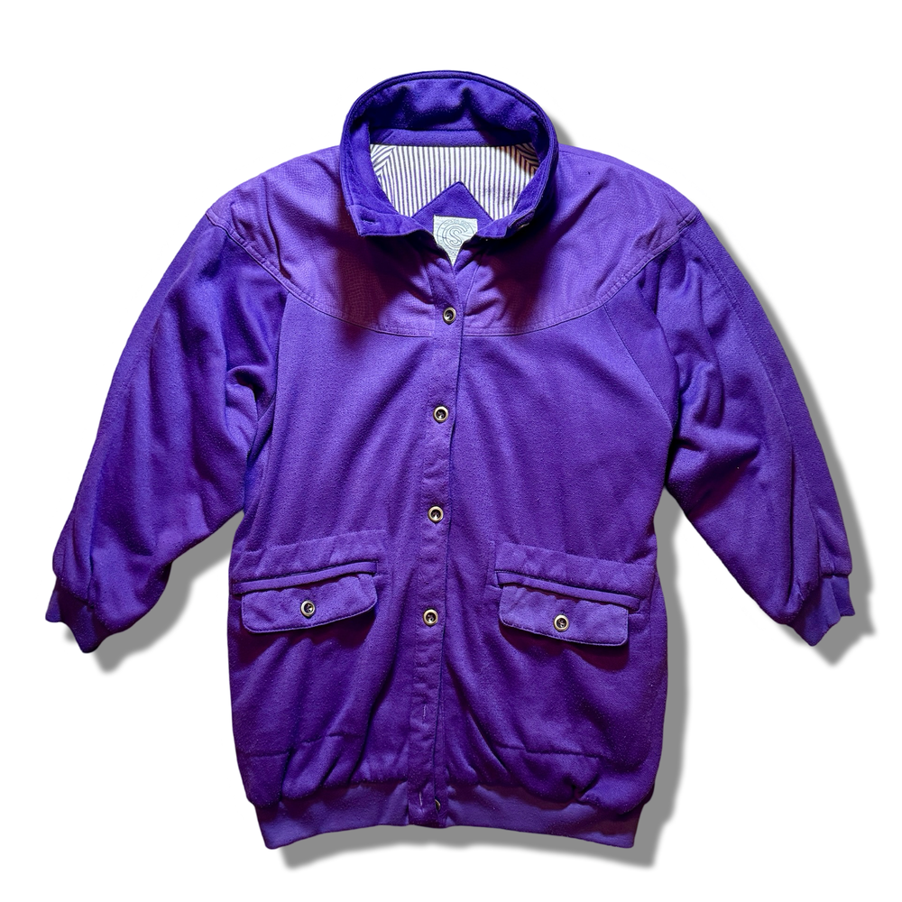 Be in the Current Seen Purple Jacket