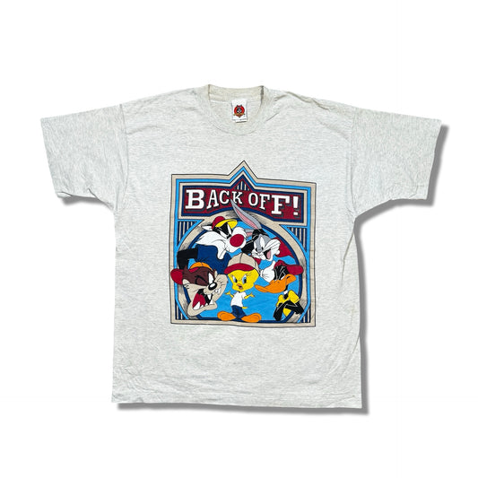 1990s Looney Tunes “Back Off!” Heather Gray Graphic T-Shirt