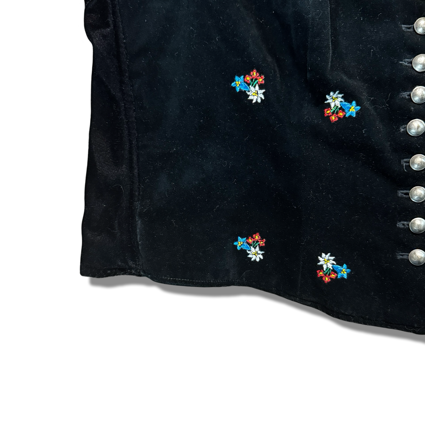 Alpine Embroidered Velvet Vest