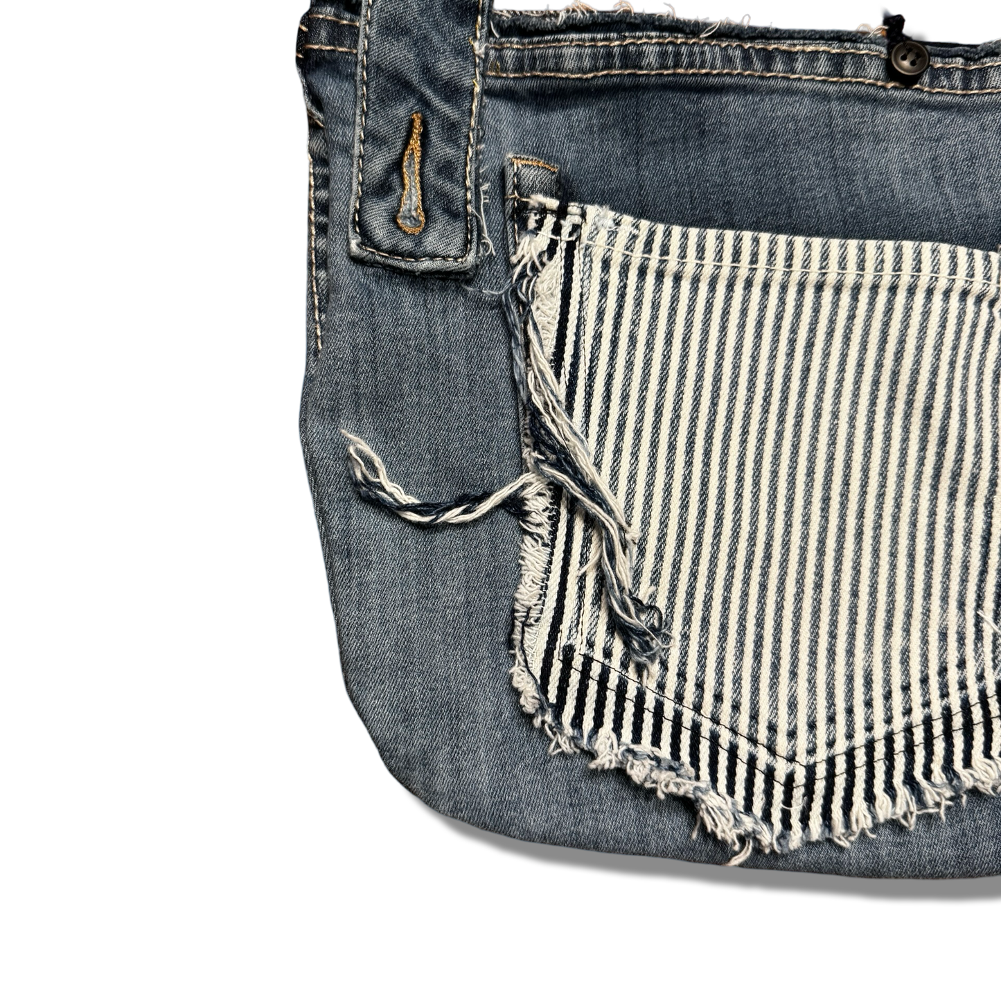 Patchwork Denim Cross Body Bag