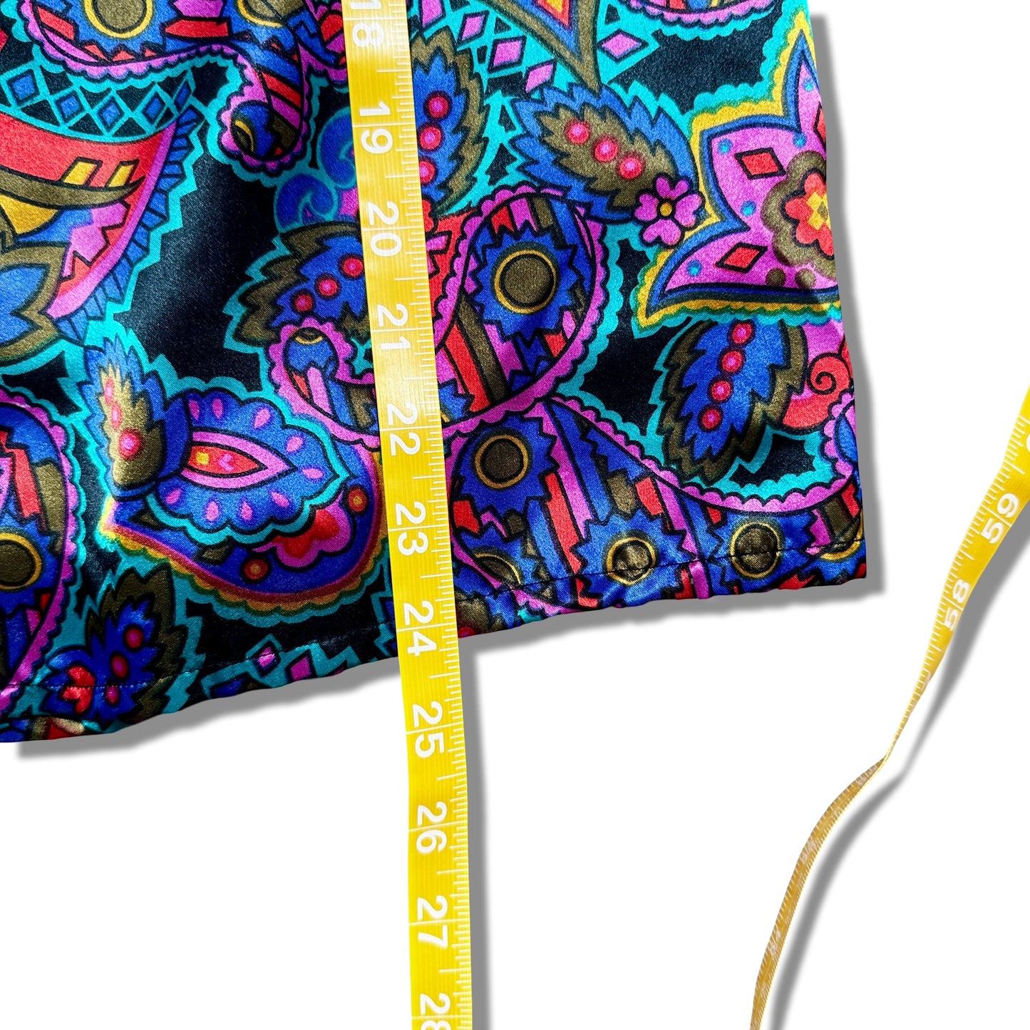 Vintage Psychedelic Paisley Silk Blouse