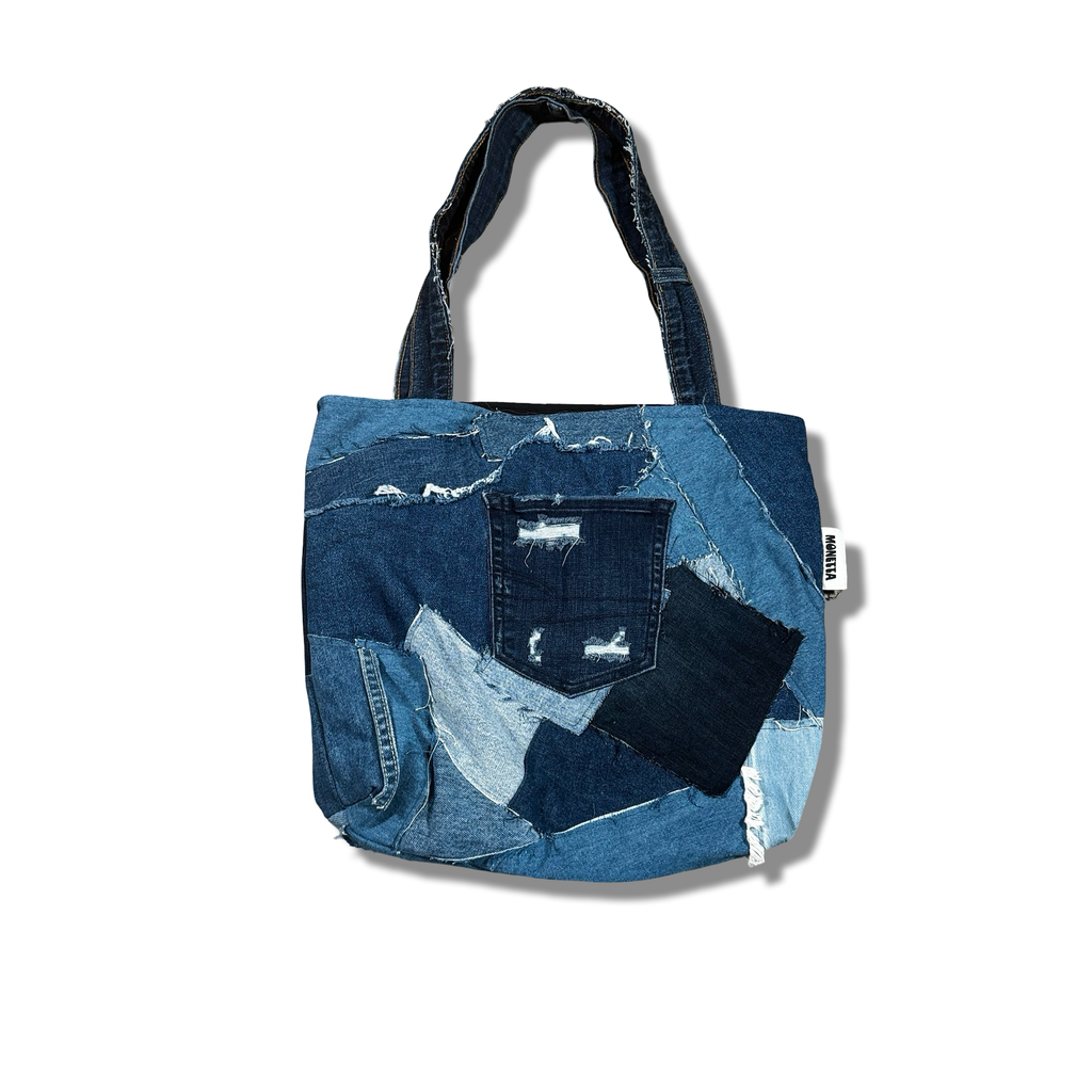 Made-to-Order Denim Scrap Tote Bag