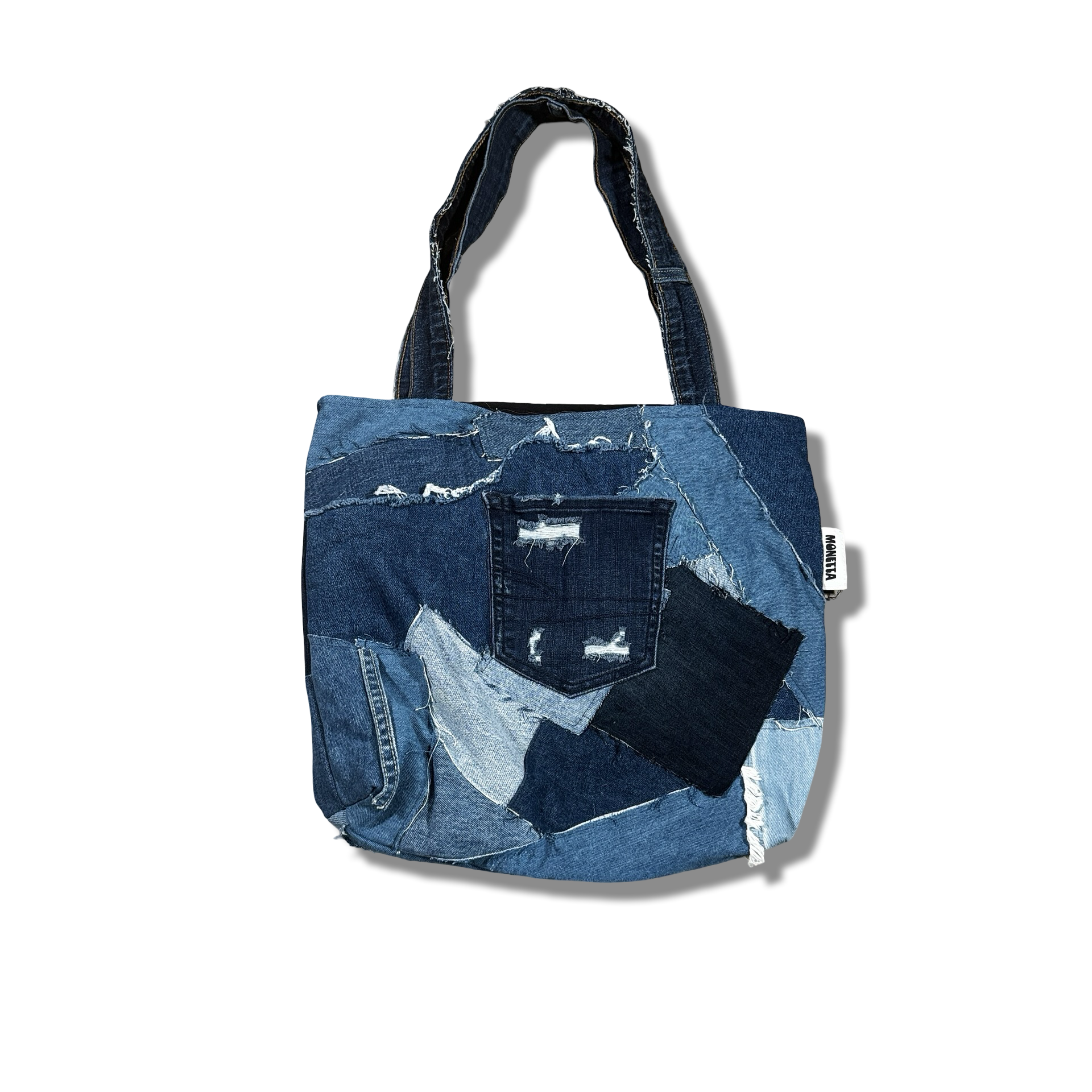 Made-to-Order Denim Scrap Tote Bag
