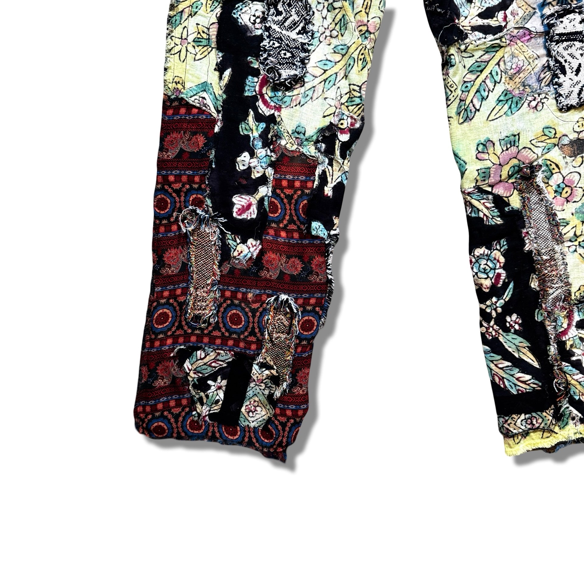 Reworked Vintage Carhartt Jeans - Black & Floral