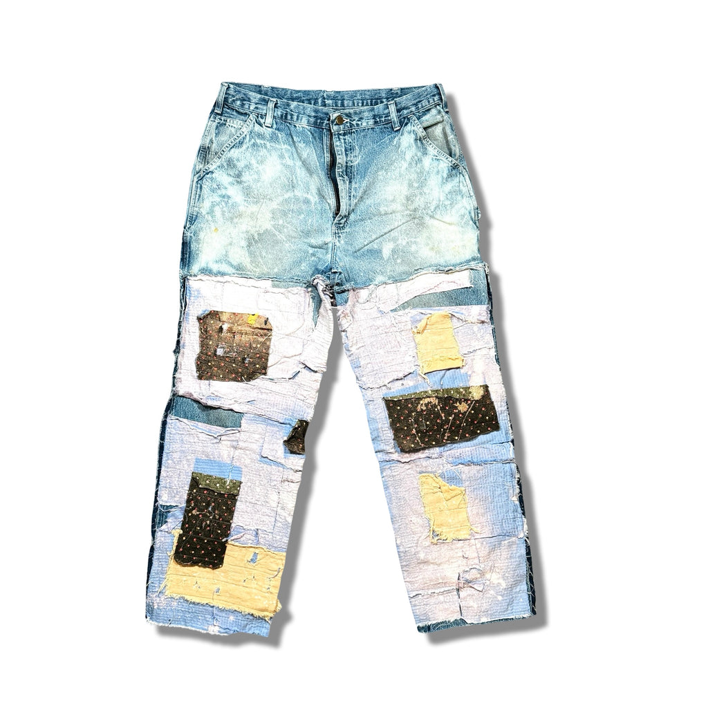 Reworked Vintage Carhartt Jeans - Blue & Pink