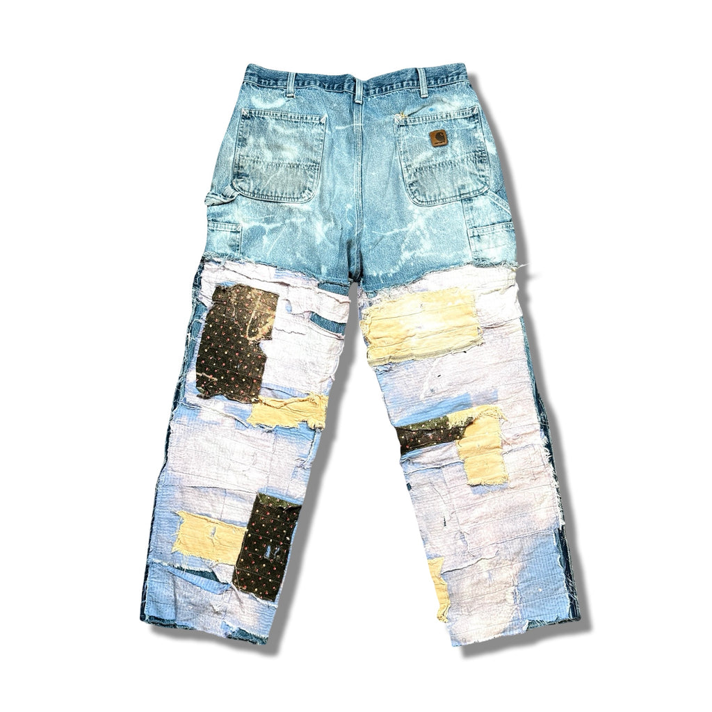 Reworked Vintage Carhartt Jeans - Blue & Pink