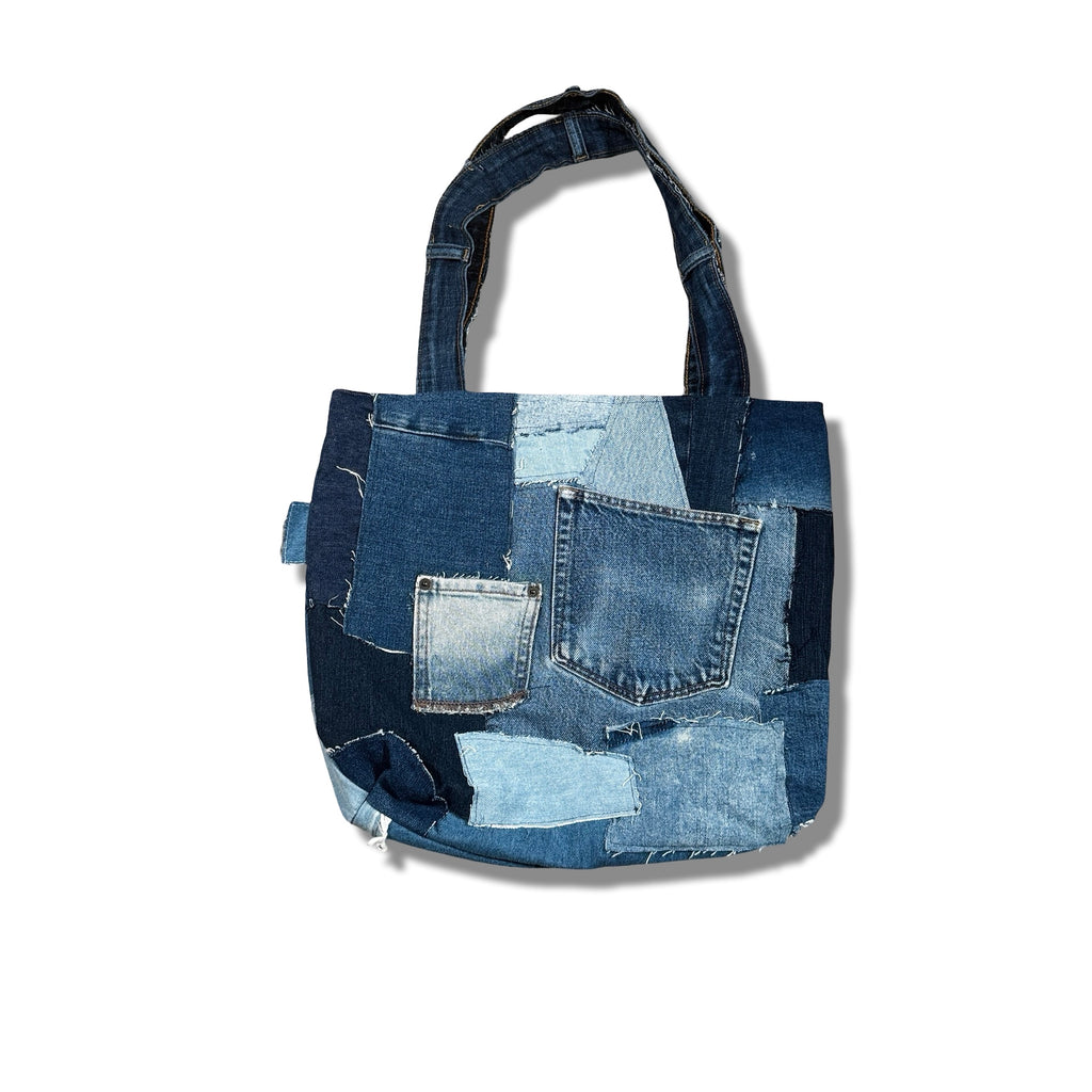 Made-to-Order Denim Scrap Tote Bag