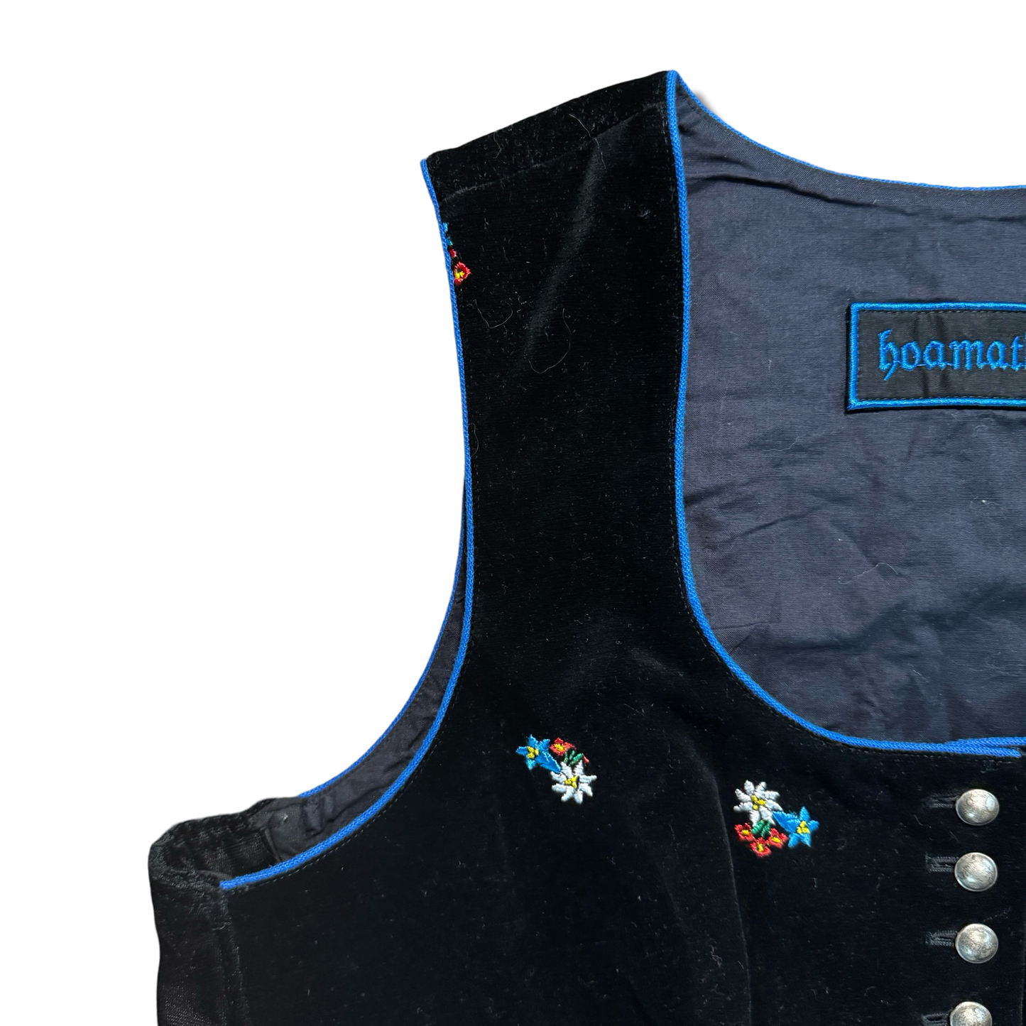 Alpine Embroidered Velvet Vest