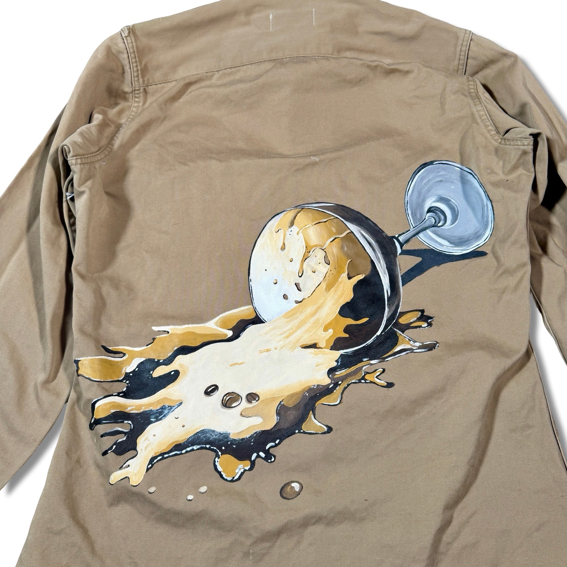 Handpainted Espresso Martini Button Up