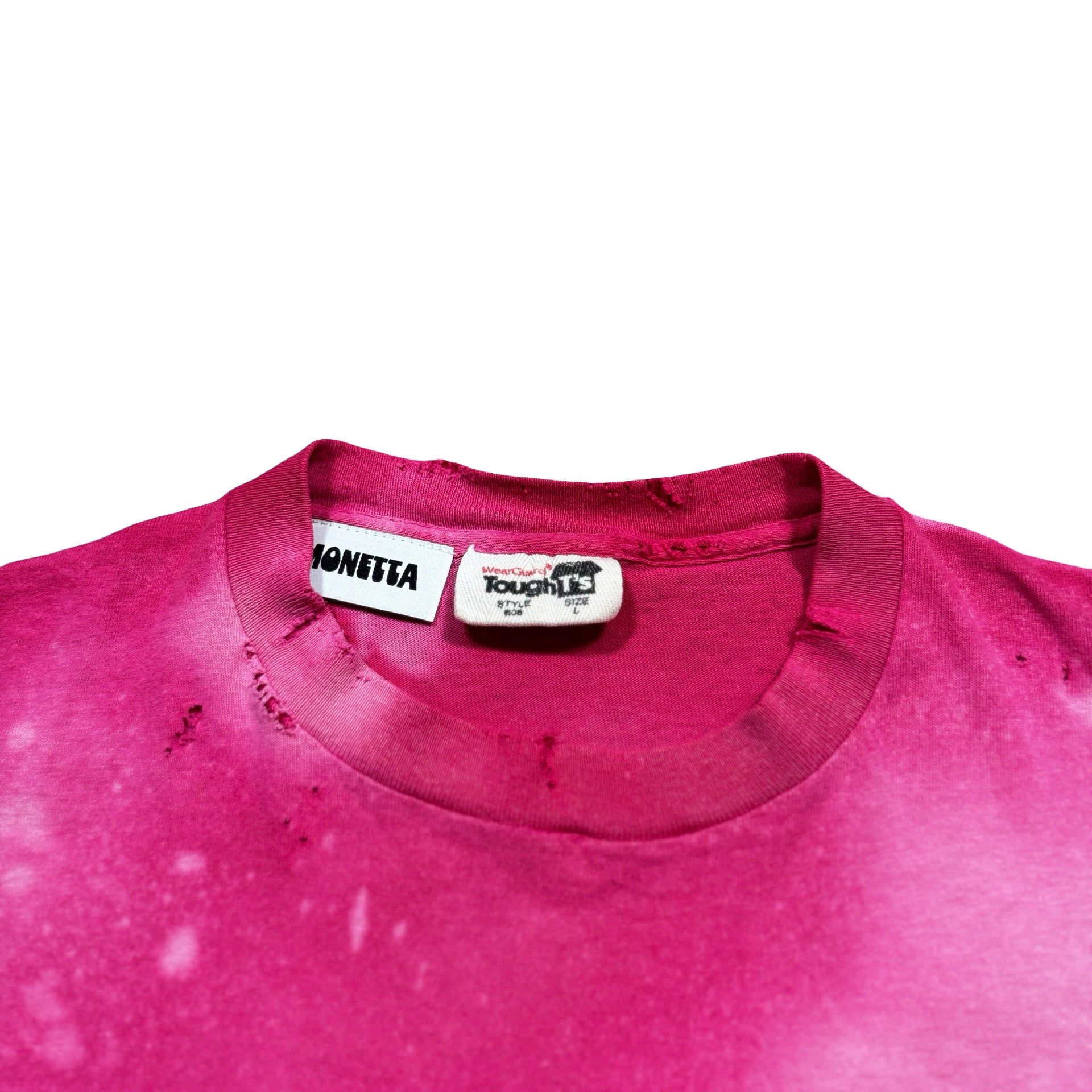 Boro-Inspired Pink Tee