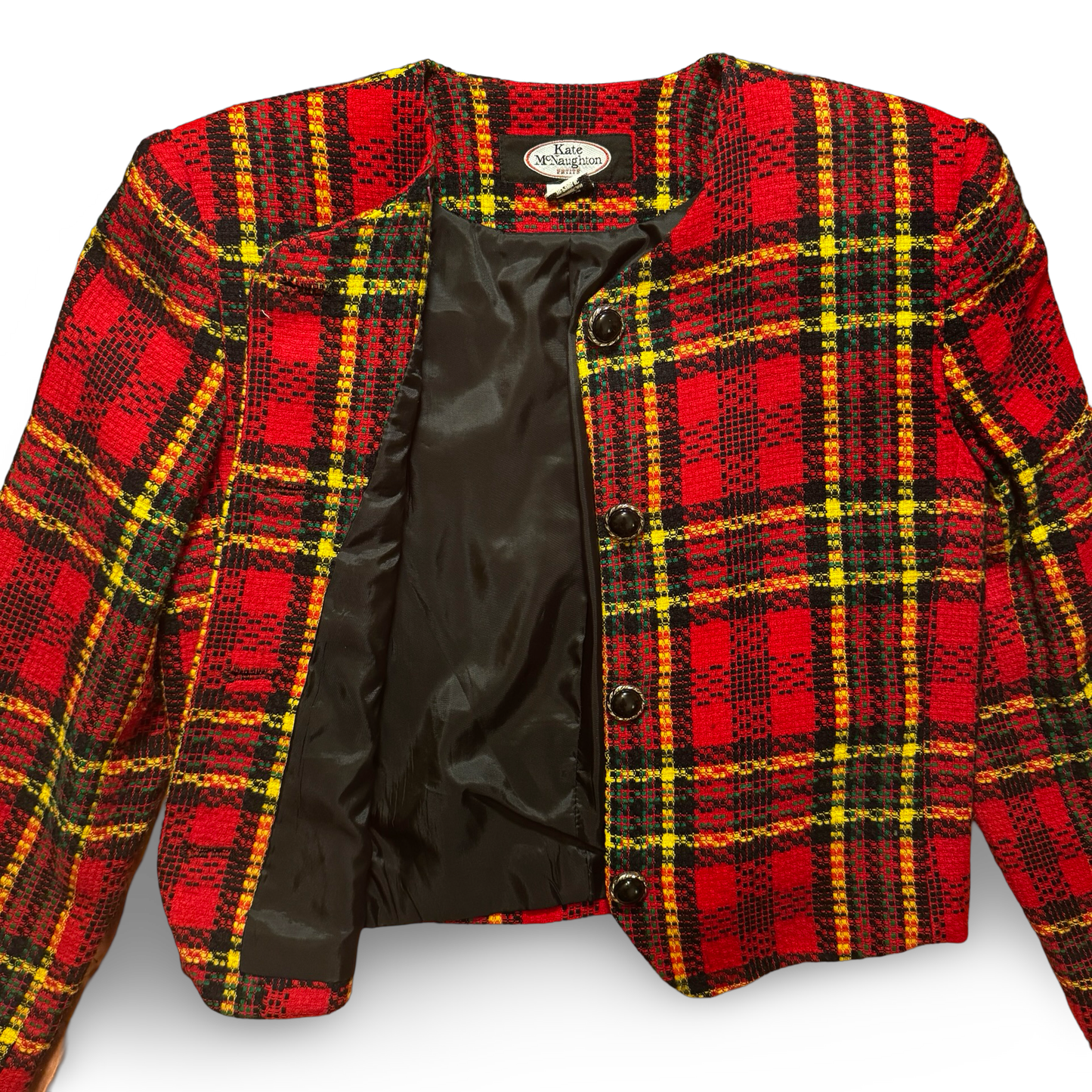 90s Kate McNaughton Checkered Blazer