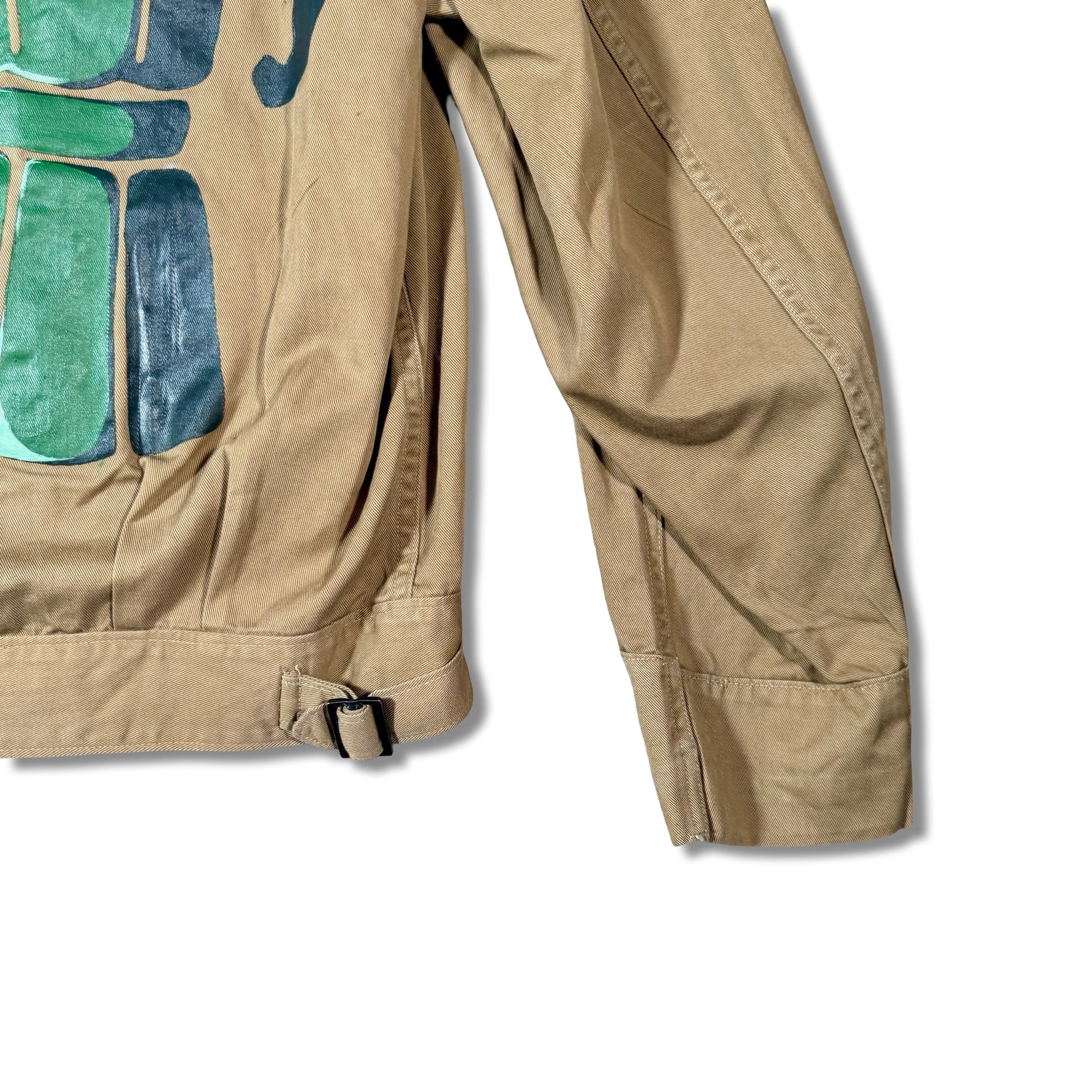 Handpainted Coffee Scene Jacket