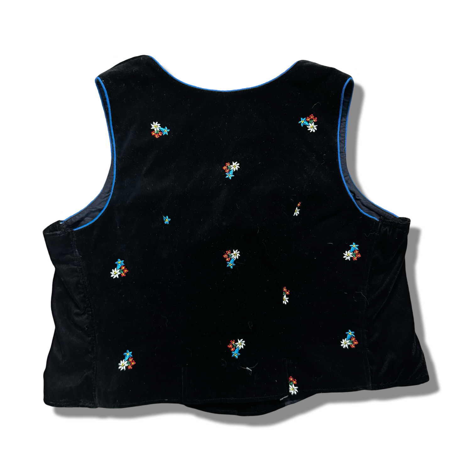 Alpine Embroidered Velvet Vest