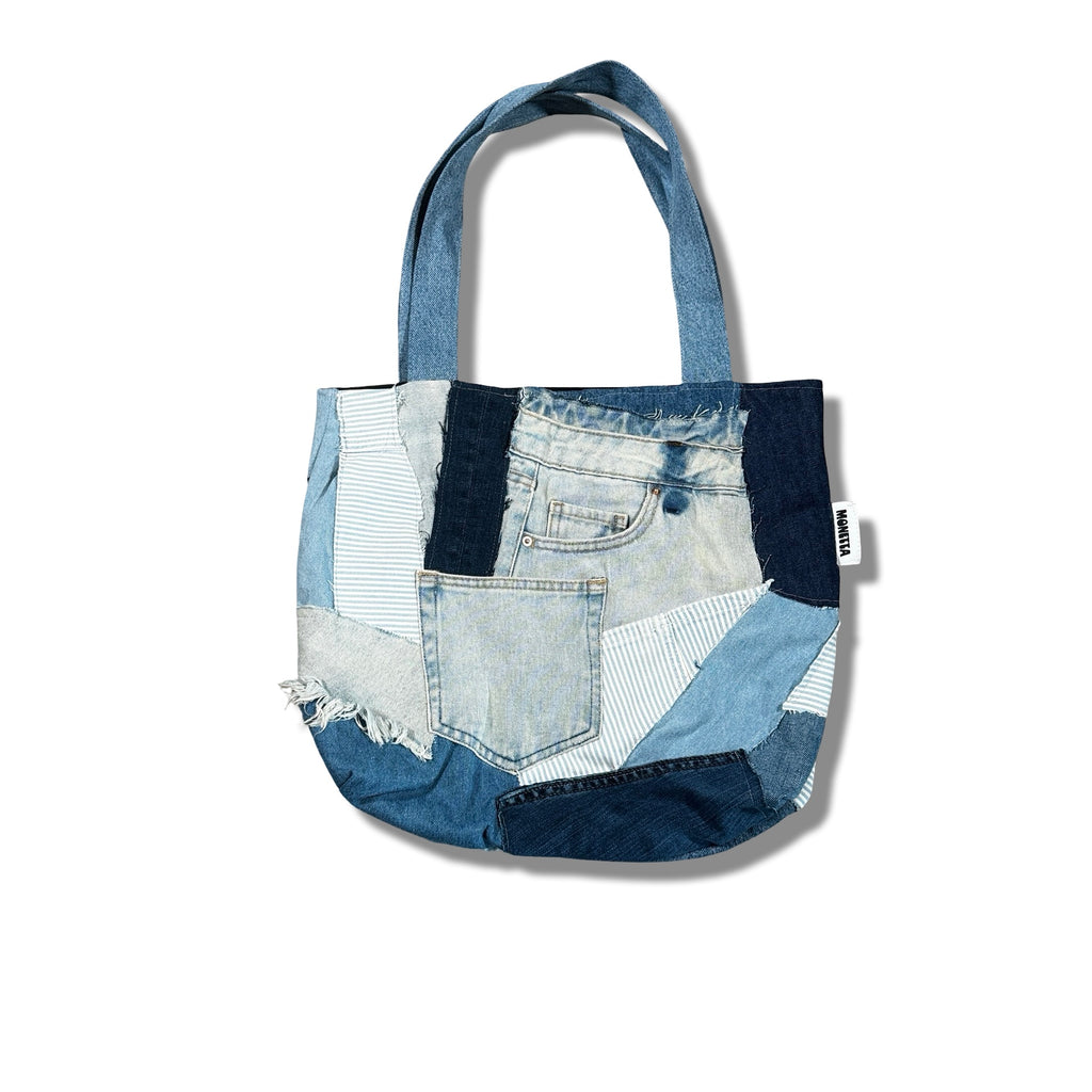 Made-to-Order Denim Scrap Tote Bag