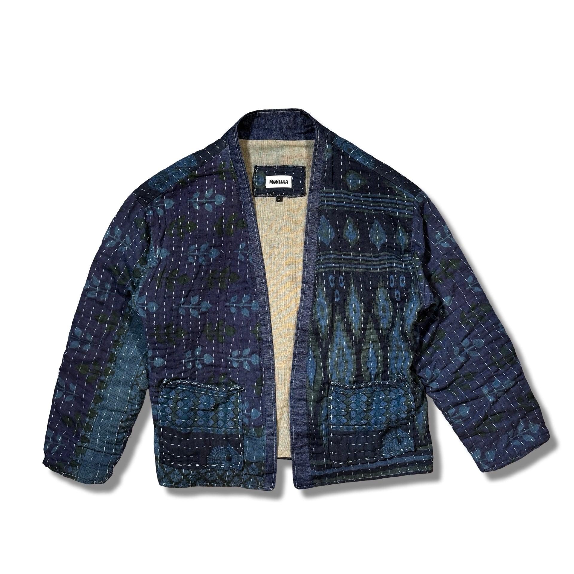 Indigo-dyed Wrap Jacket 01